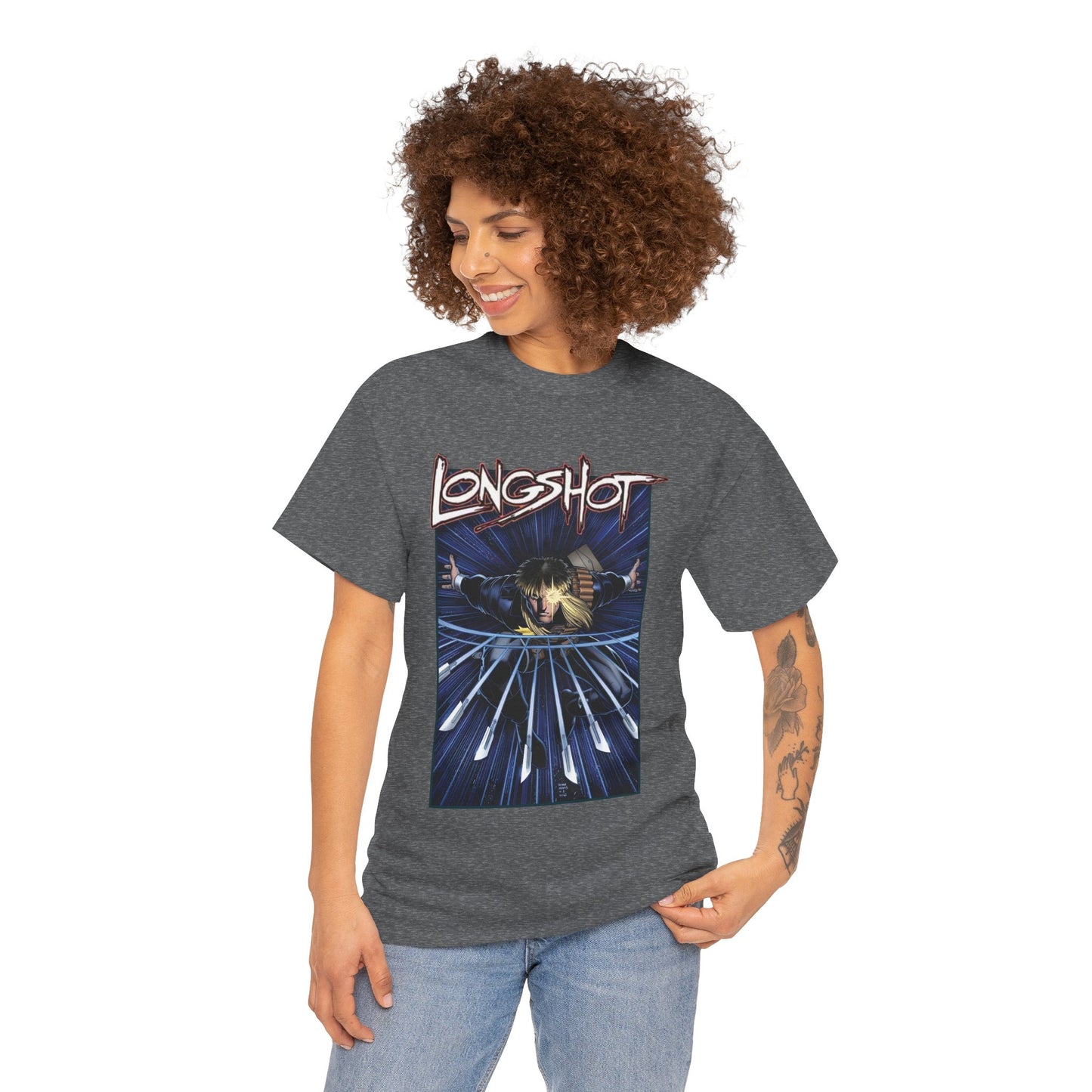 Longshot T-Shirt - Arthur Adams Art - Marvel Comics - Uncanny X-Men - Mojoverse Mutant - Popular 1980s Character
