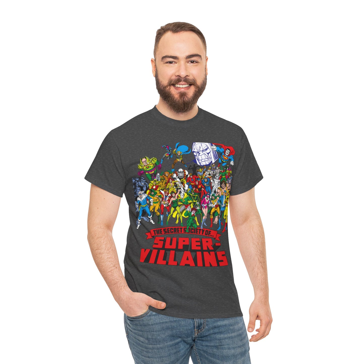 Secret Society of Super-Villains T-Shirt - DC Comics - SSOSV - Luthor, Grodd, Darkseid, Sinestro, Poison Ivy, Mirror Master