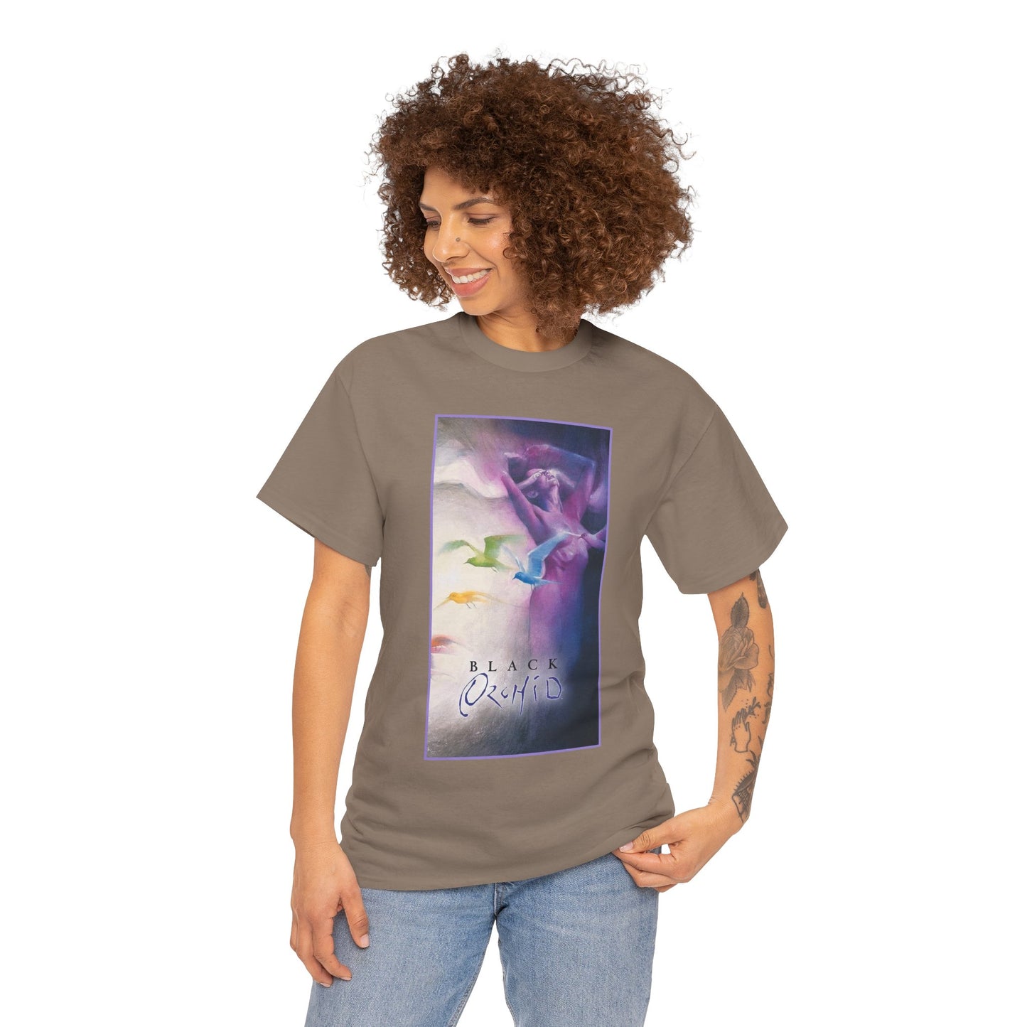 Black Orchid T-Shirt - Dave McKean Art - Susan Linden-Thorne - Neil Gaiman Story - DC Comics, Vertigo Comics