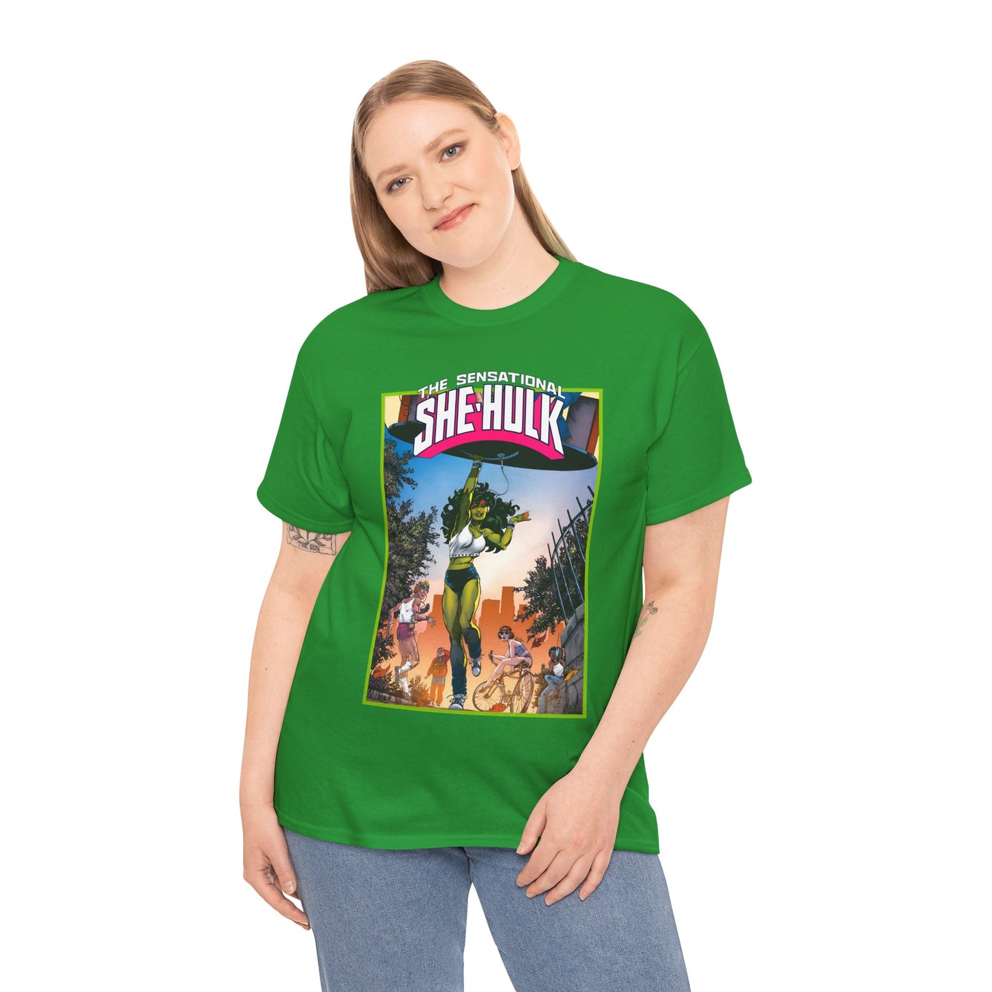 Sensational She-Hulk T-Shirt -John Byrne Poster Art - Jennifer Walters, Hulk's Cousin - Marvel Comics