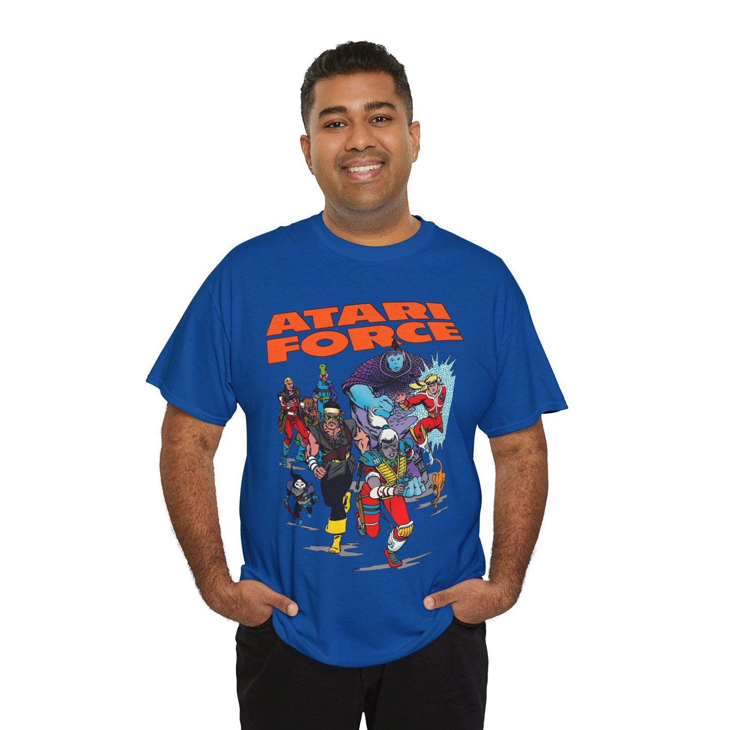 Atari Force T-Shirt - Marshall Rogers & John Byrne Art - Martin Champion, Christopher "Tempest" Champion, "Dart" Bia O'Rourke-Singh, Hukka, Morphea, Babe, Pakrat, Blackjak, Taz - DC Comics