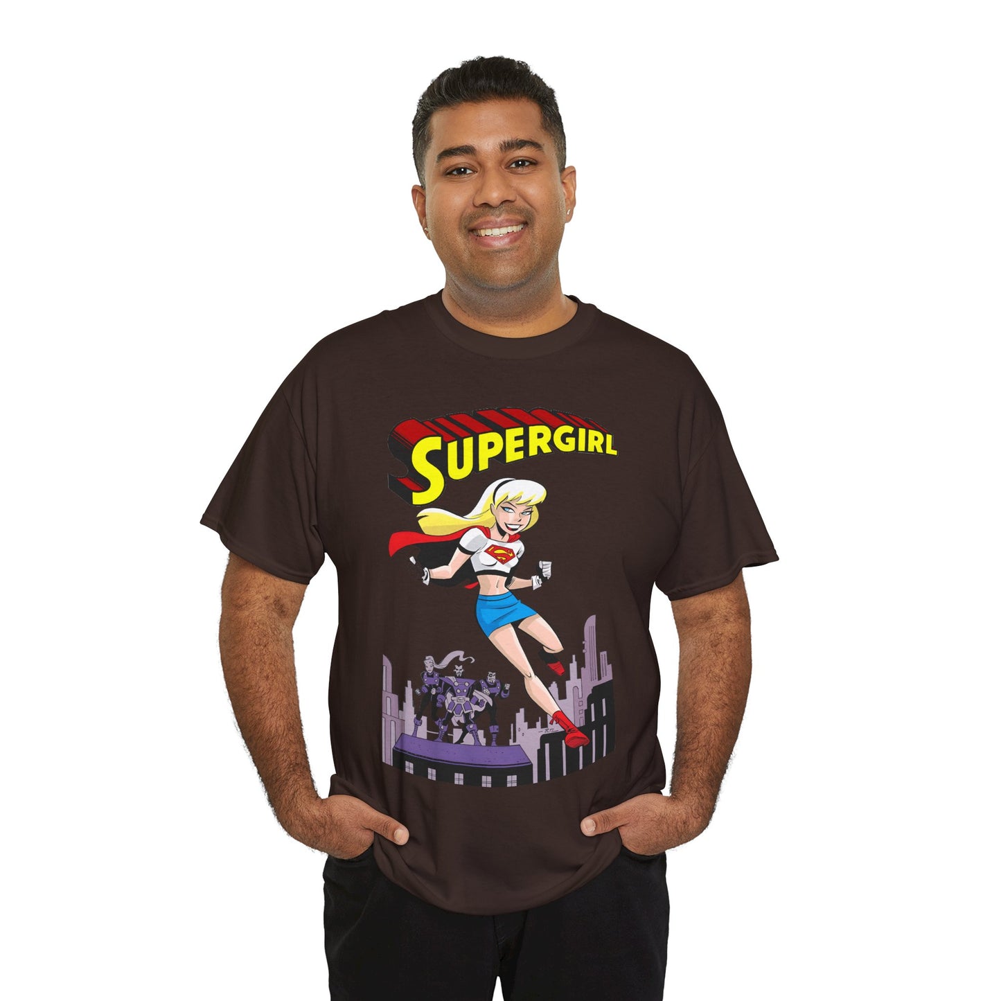 Supergirl T-Shirt - Bruce Timm Art - DC Comics Animated Series 1990s - Kara, Superman's Cousin