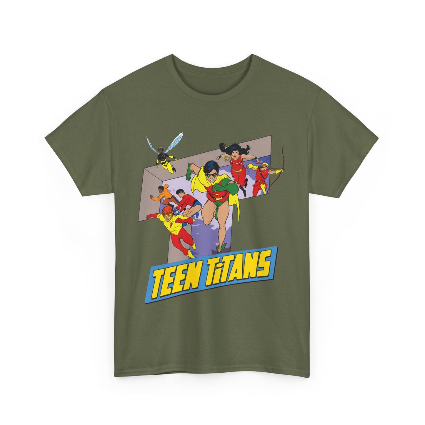 Teen Titans T-Shirt - Robin, Wonder Girl, Kid Flash, Speedy, Bumblebee, Mal, Aqualad - DC Comics