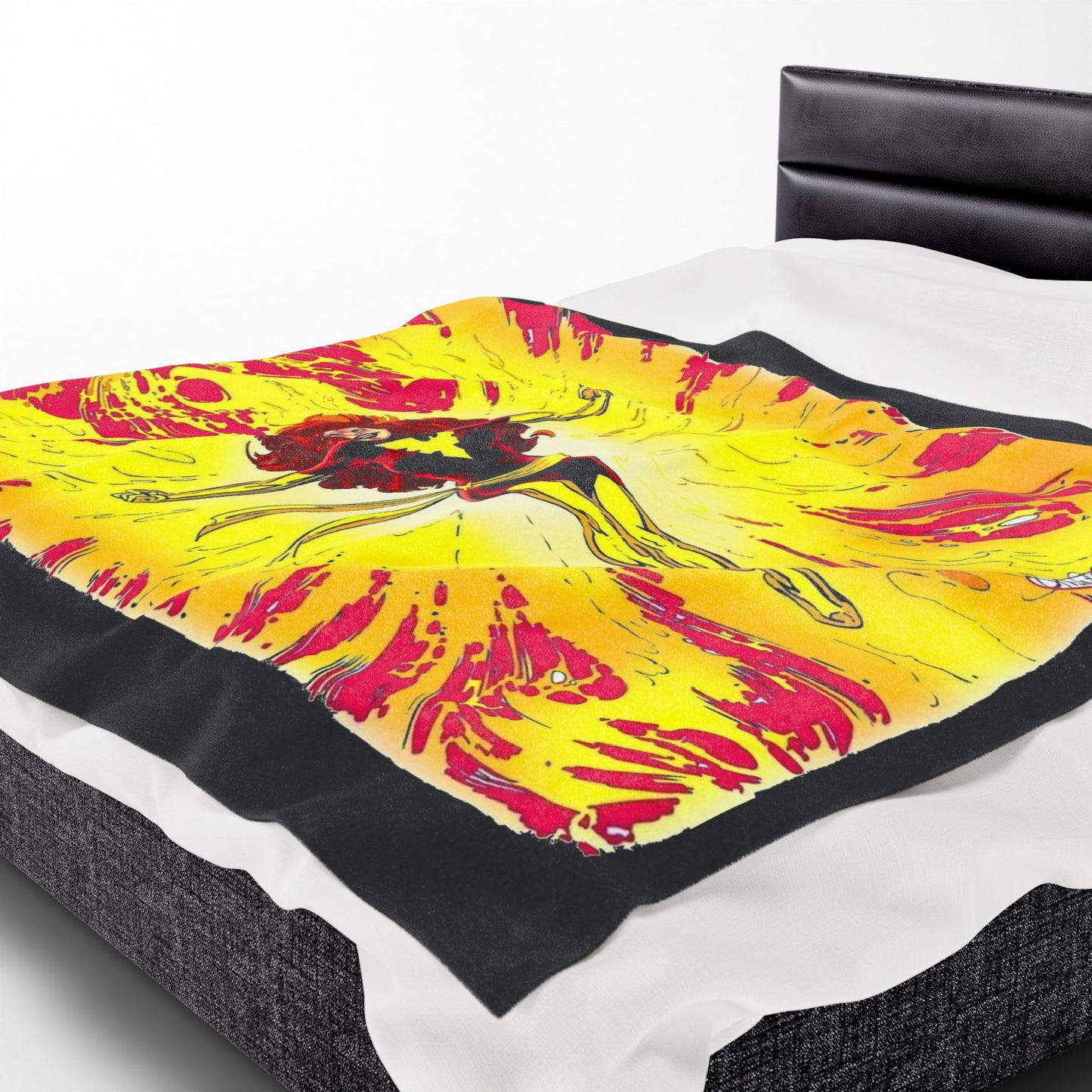 Dark Phoenix Velveteen Plush Blanket 60x80" - John Byrne Art - Uncanny X-Men Saga, Jean Grey - Marvel Comics