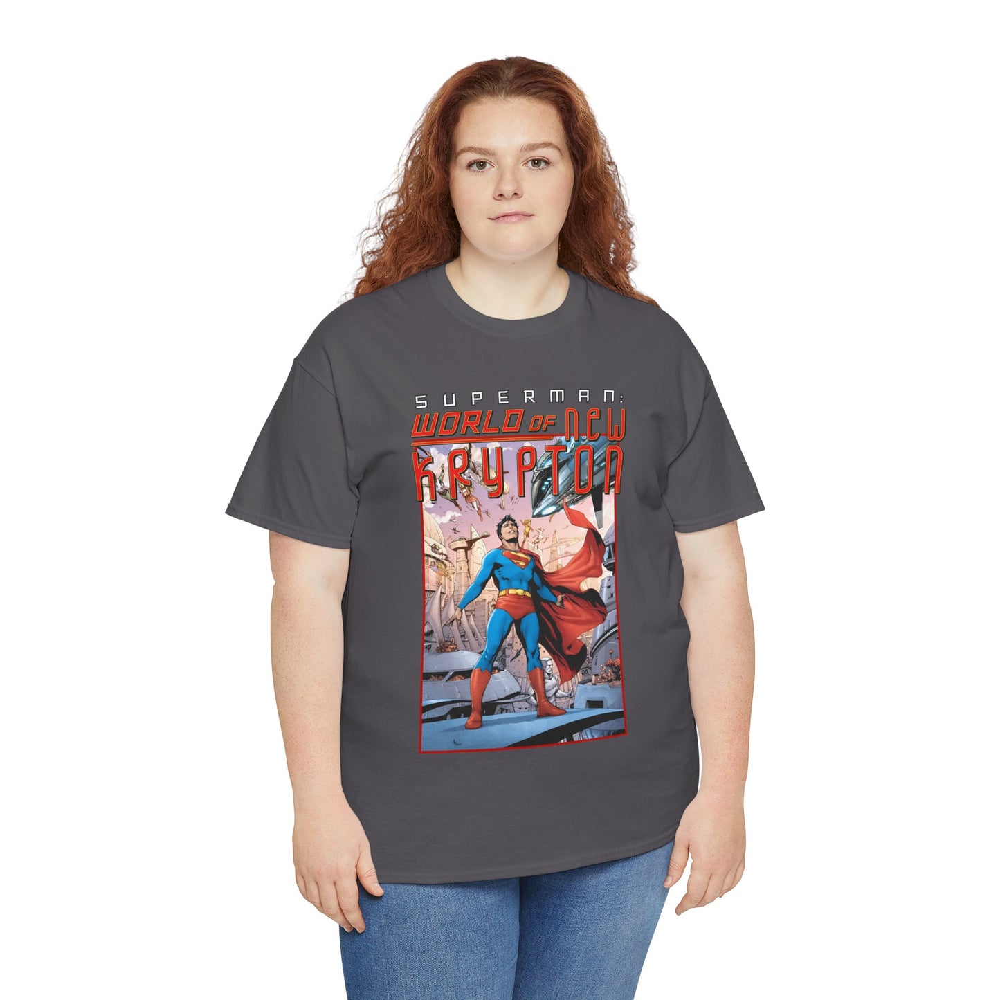 Superman World of New Krypton T-Shirt - Gary Frank Art - Popular DC Comics Storyline - Kal-El