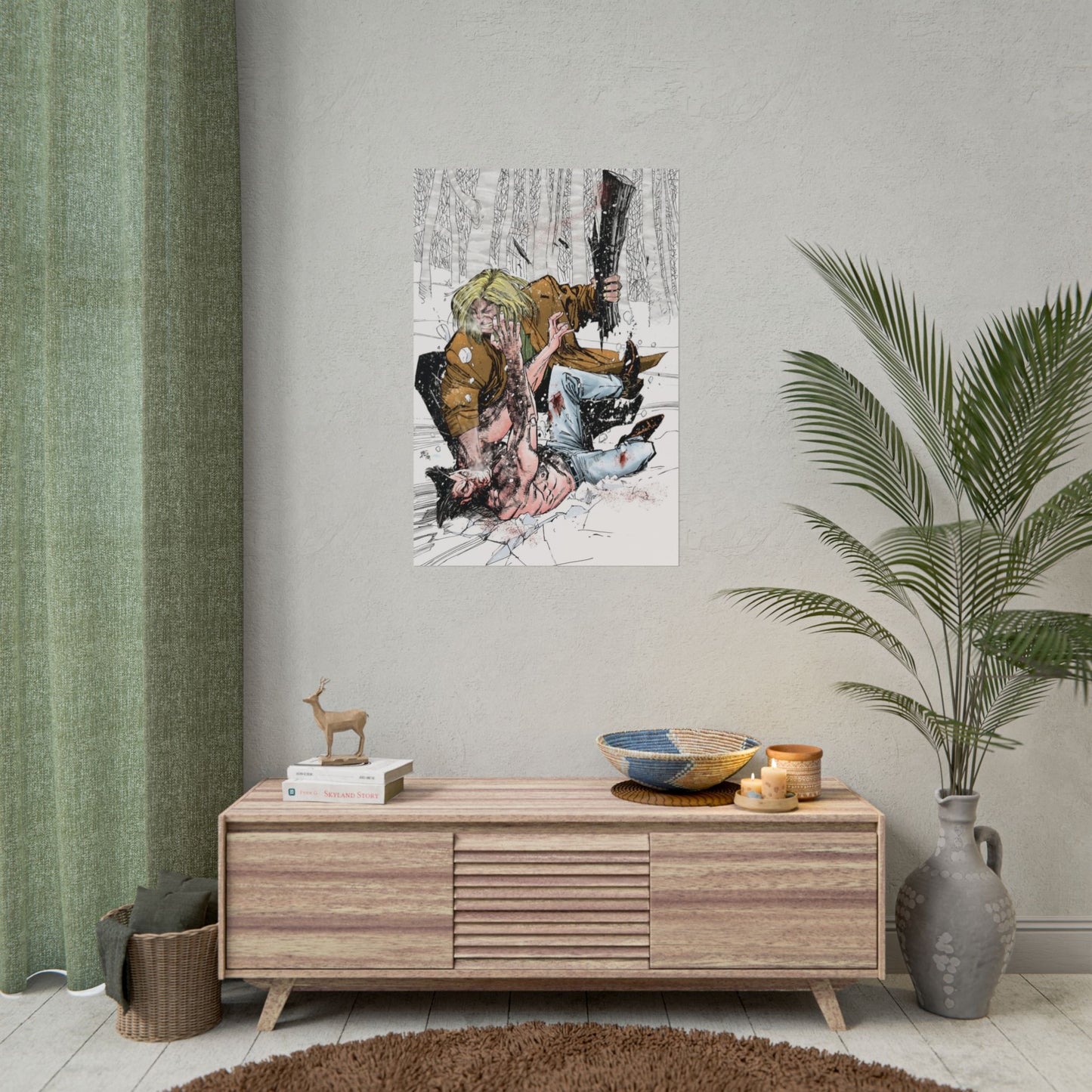 Wolverine Vs Sabretooth Rolled Poster - John Buscema Art - #10 Cover - Marvel Comics - Multiple Sizes Up to 24"x36"