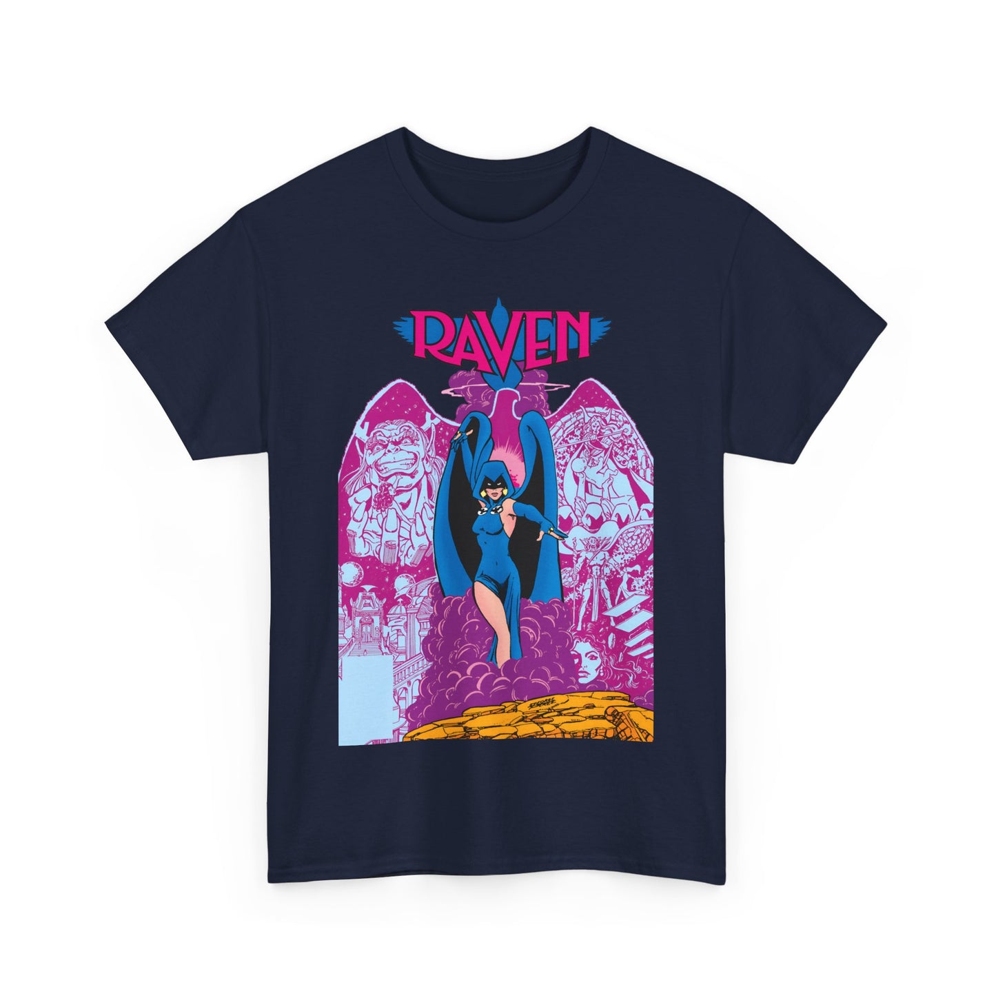 Raven T-Shirt - George Perez Art - New Teen Titans - Trigon, Azarath - DC Comics