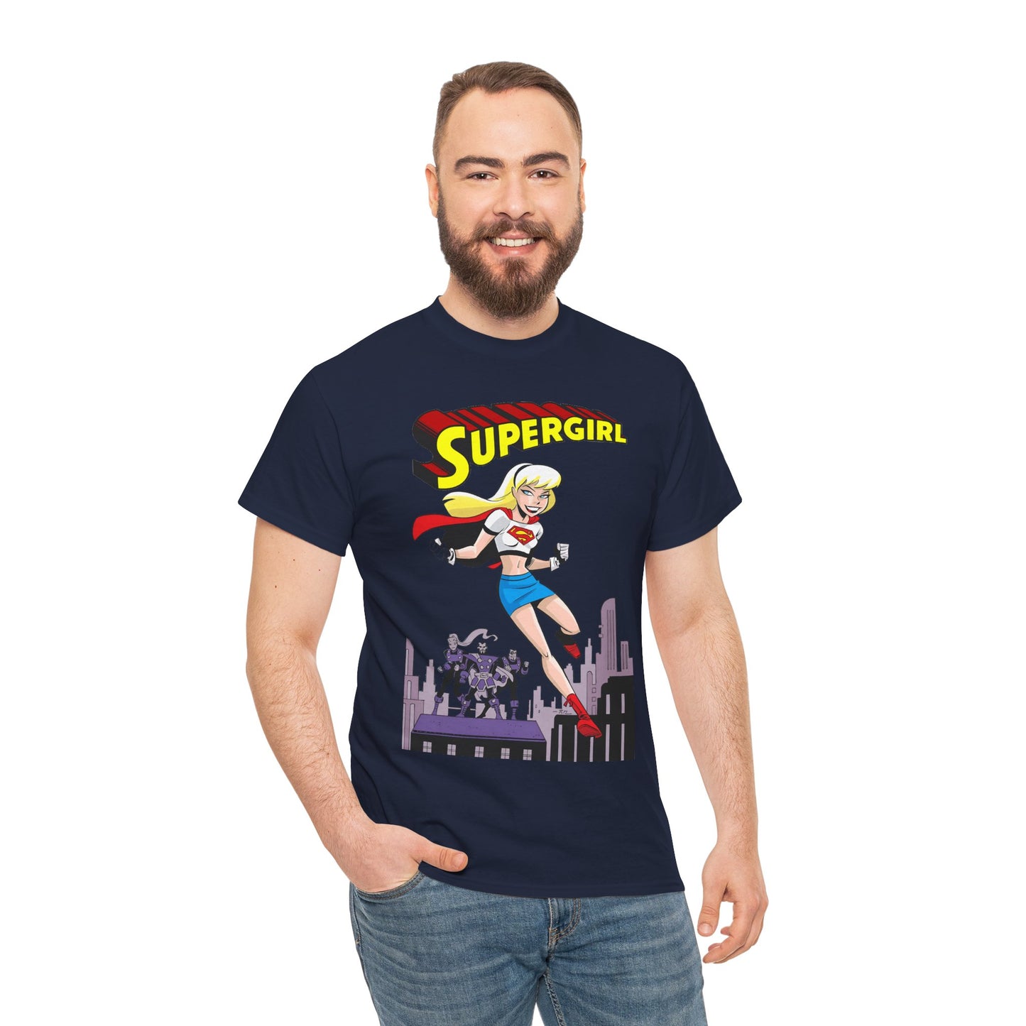 Supergirl T-Shirt - Bruce Timm Art - DC Comics Animated Series 1990s - Kara, Superman's Cousin