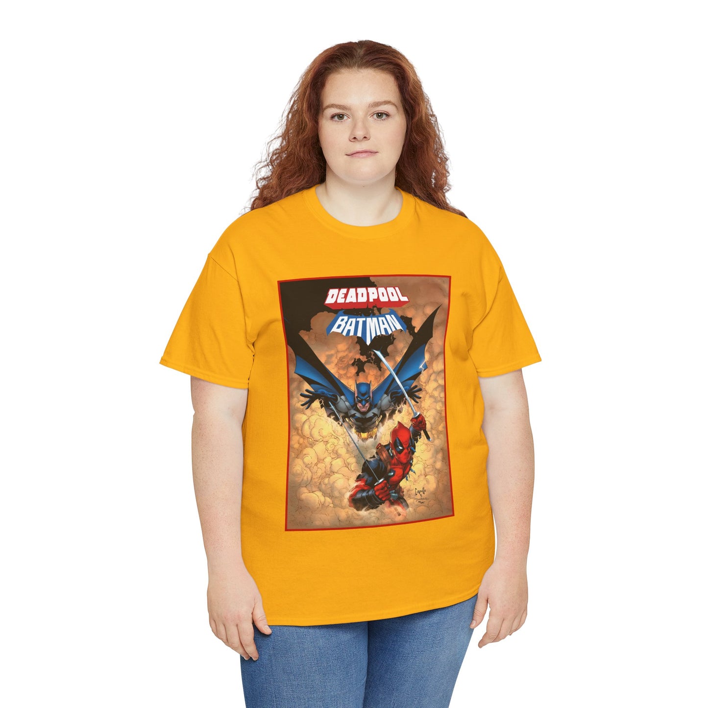 Deadpool & Batman T-Shirt - Greg Capullo Art - DC & Marvel Comics - Crossover - Slade Wilson, Bruce Wayne - 2025