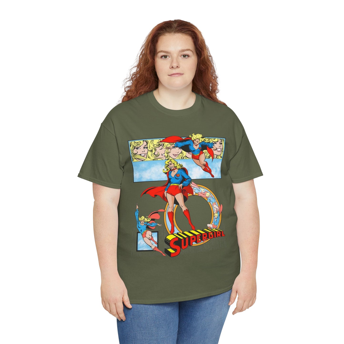 Supergirl T-Shirt - Krypton, Superman, Kara, Kandor - DC Comics - 1980s Art - Style Guide - Superman's Cousin