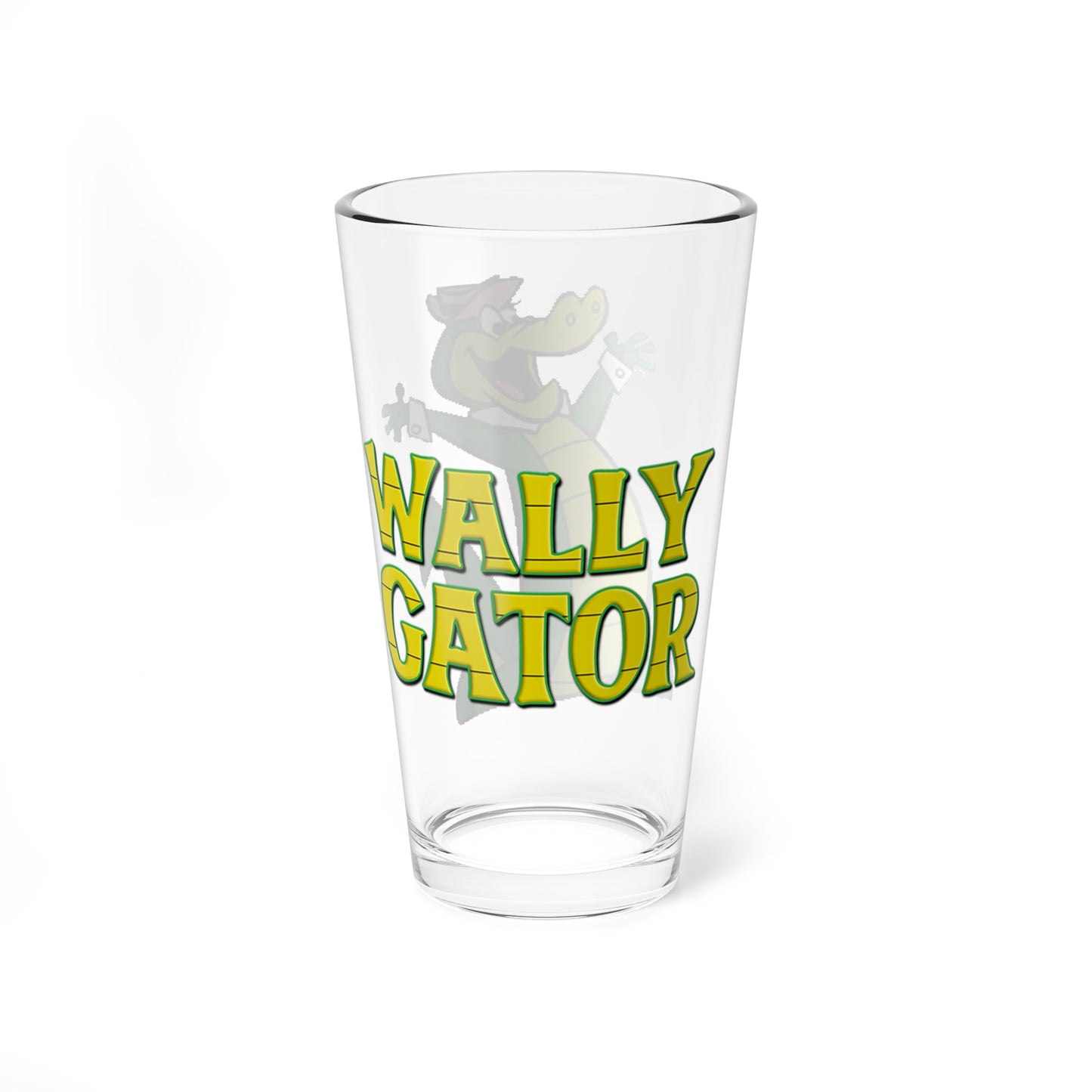 Wally Gator Pint Glass, 16oz - Hanna-Barbera Cartoon - 1960s