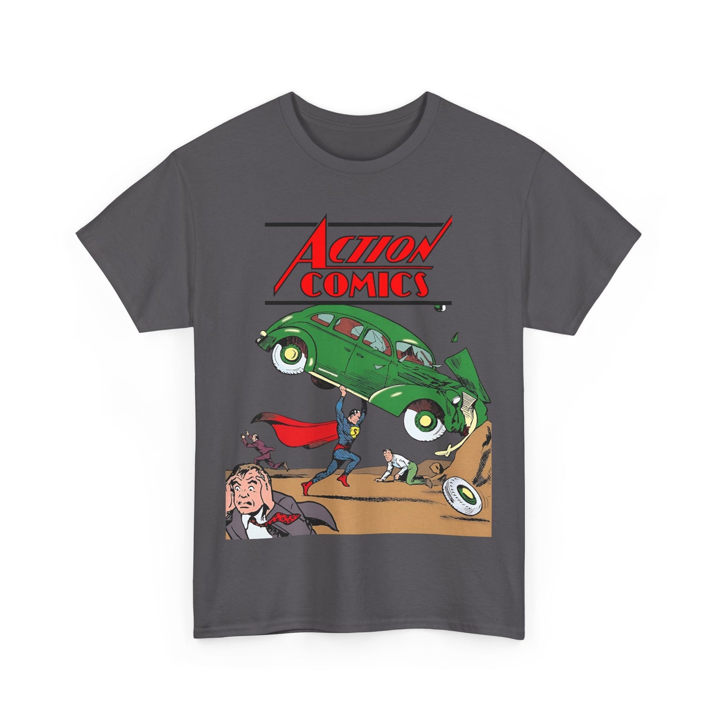 Superman T-Shirt - Action Comics #1 Cover Art - Clark Kent, Metropolis - DC Comics Key Image - Golden Age