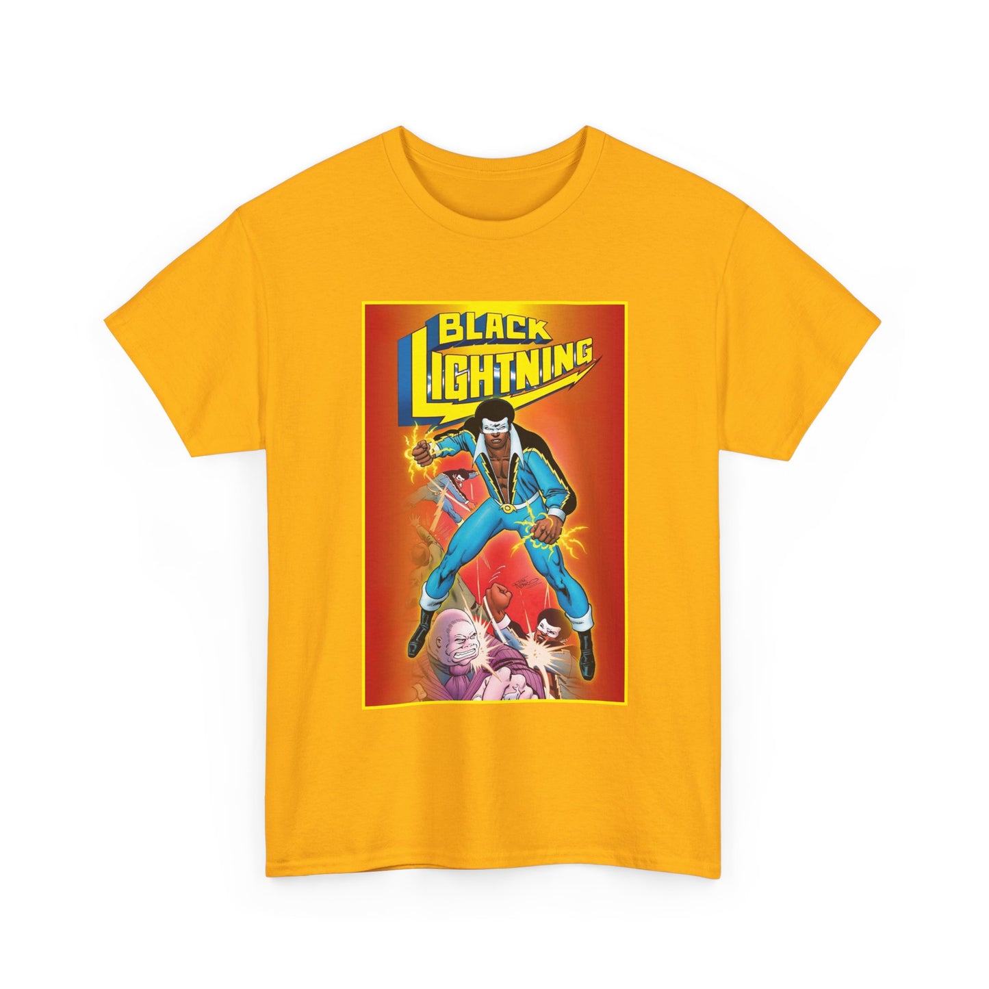 Black Lightning T-Shirt - Trevor Von Eeden Art - Jefferson Pierce - Suicide Slum, Metropolis - DC Comics