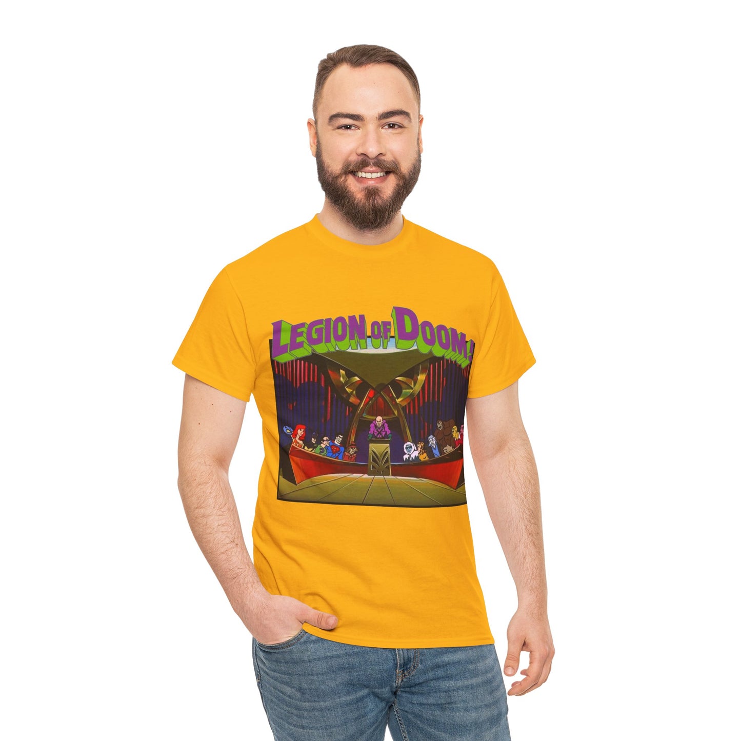 Legion of Doom T-Shirt - Super Friends Cartoon - Lex Luthor, Grodd, Brainiac, Giganta, Riddler, Bizarro, Scarecrow, Hanna-Barbera Animation