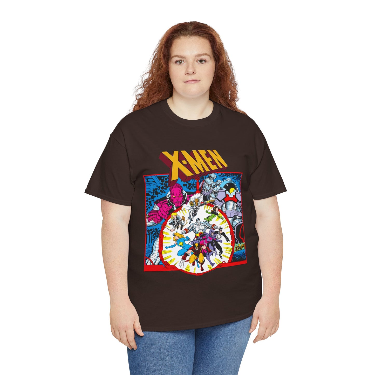 Uncanny X-Men T-Shirt - Arthur Adams Art - Wolverine, Havok, Rogue, Colossus, Psylocke, Longshot, Storm, Dazzler - High Evolutionary - Marvel Comics