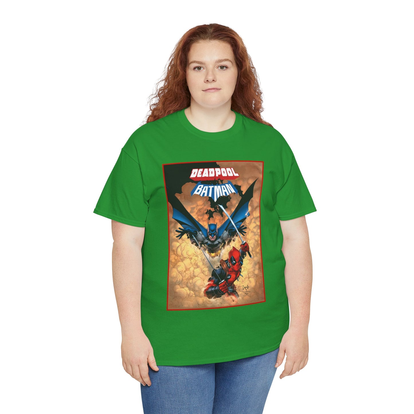 Deadpool & Batman T-Shirt - Greg Capullo Art - DC & Marvel Comics - Crossover - Slade Wilson, Bruce Wayne - 2025