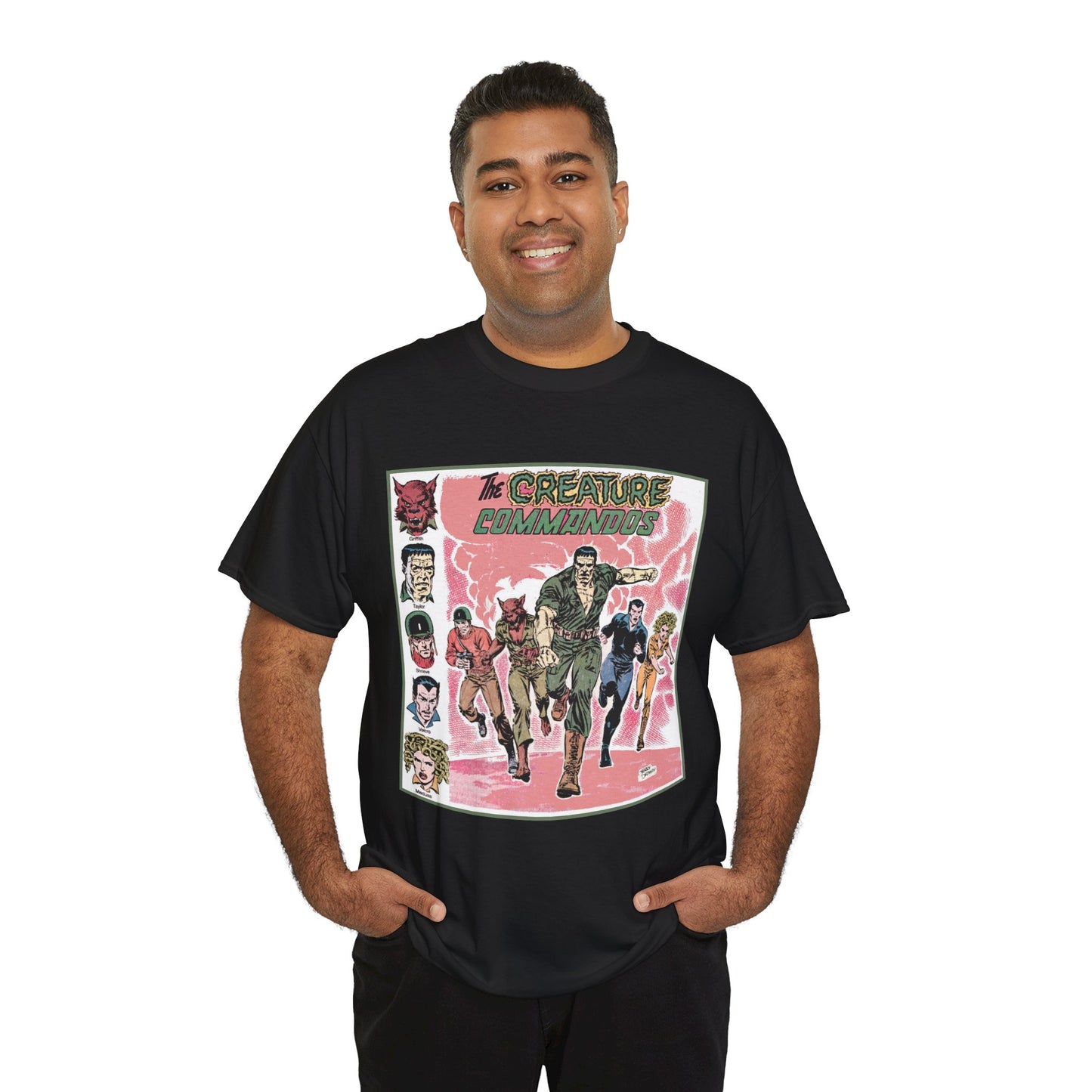 Creature Commandoes T-Shirt - Jerry Ordway Art - Medusa, Velcro, Shrieve - DC Comics Who's Who Art - Inspiration for James Gunn Series