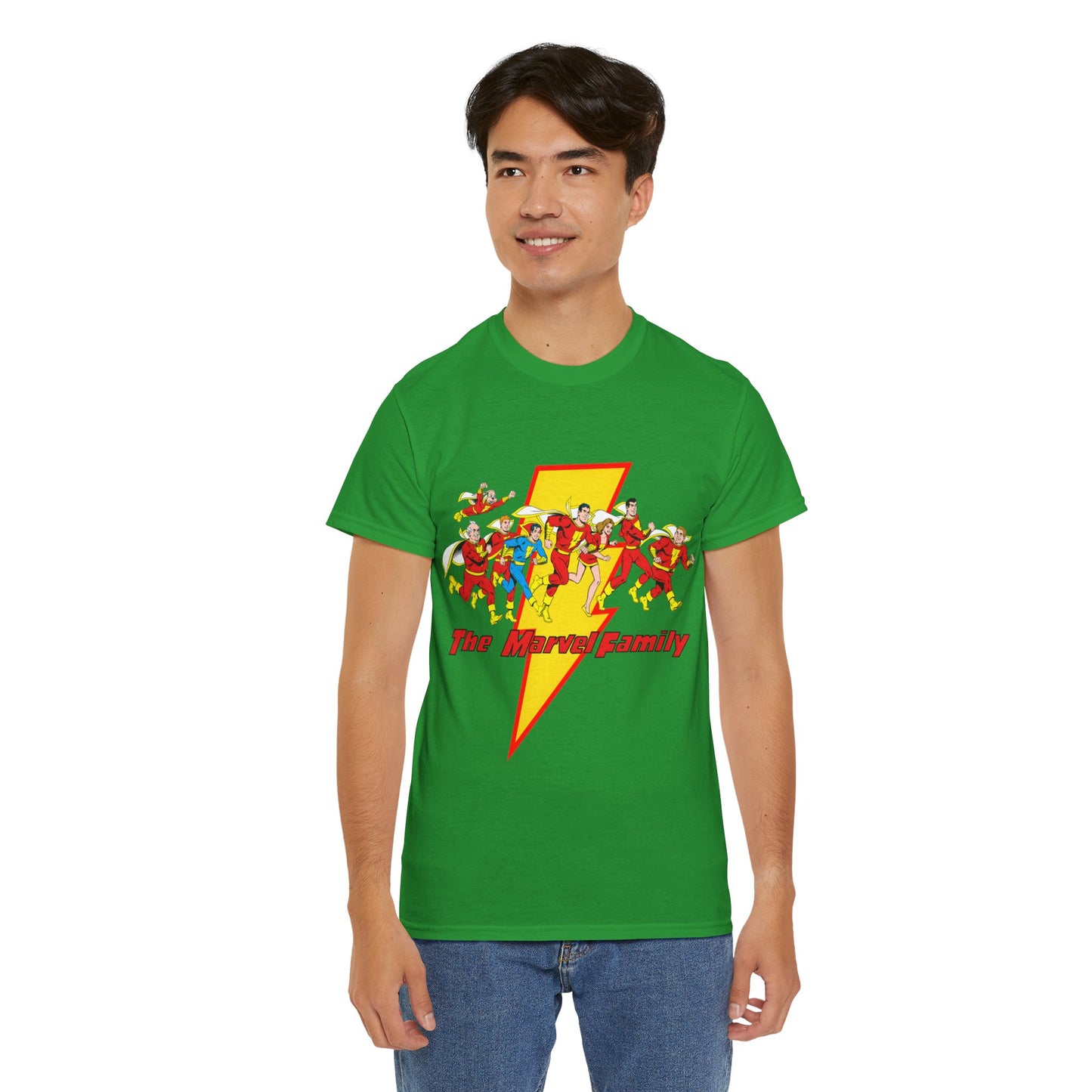 Marvel Family T-Shirt - Shazam - DC Comics - Mary Marvel, Hoppy the Marvel Bunny, Uncle Marvel, Captain Marvel Jr - DC Who's Who Art