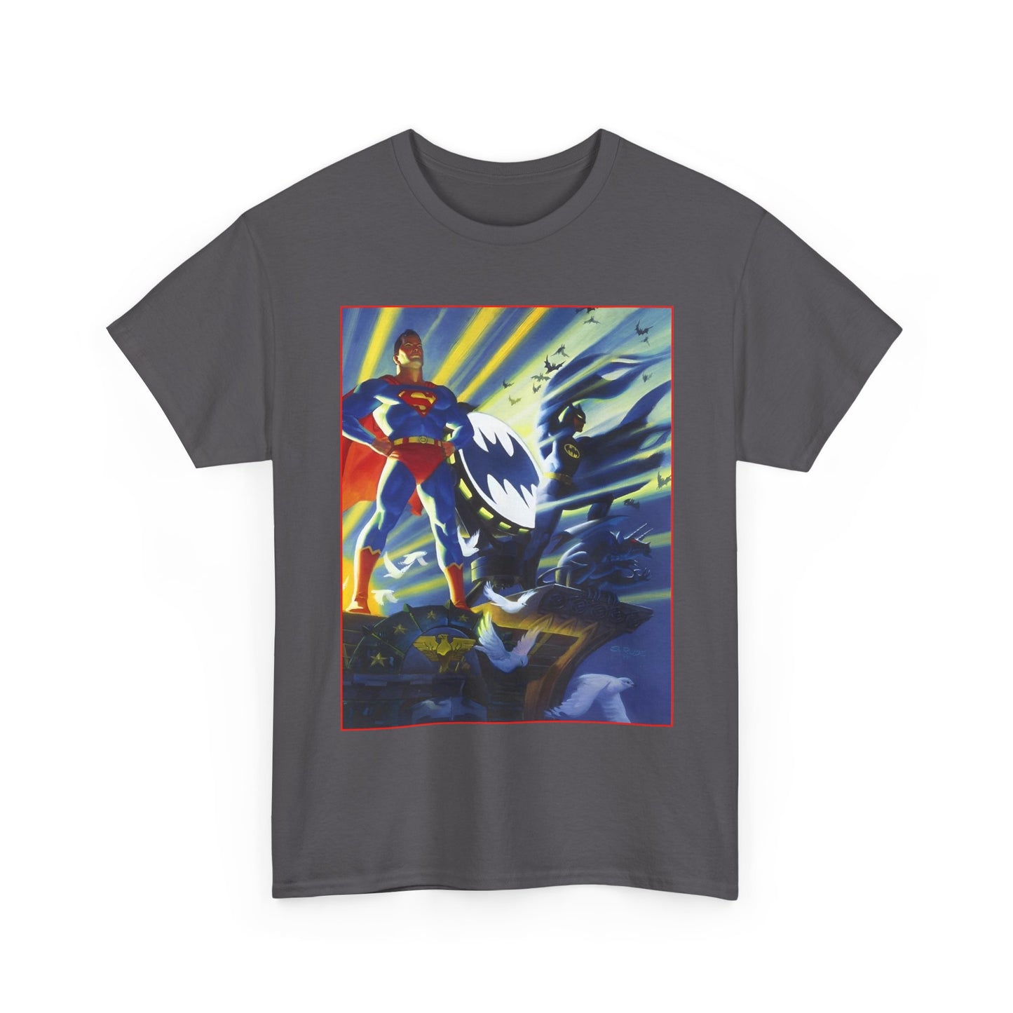 Superman & Batman T-Shirt - Steve Rude Art - The Dark Knight Detective & The Man of Steel - World's Finest - DC Comics
