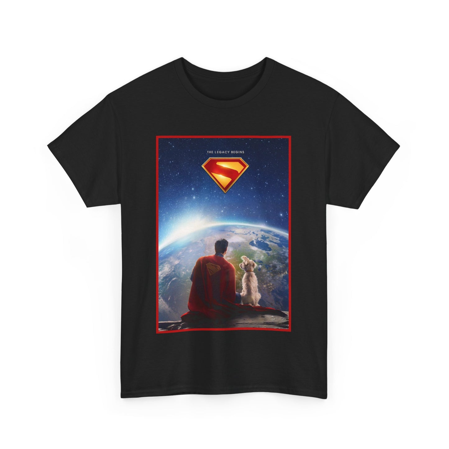 Superman Legacy T-Shirt - 2025 James Gunn Movie Scene - Clark & Krypto On the Moon - David Corenswet - DC Comics - Man of Steel