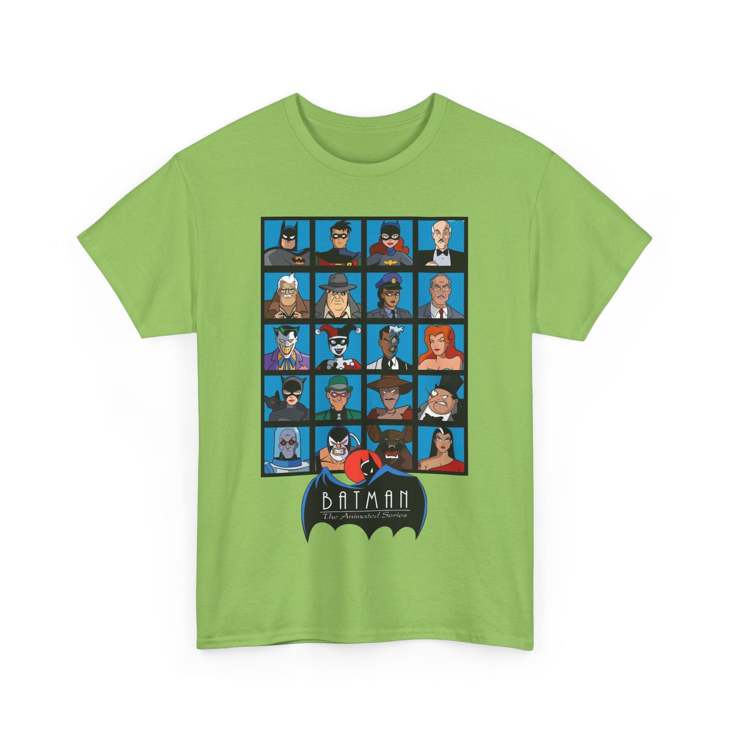 Batman T-Shirt - Animated Series - Harley Quinn, Batgirl, Joker, Bane, Robin, Two-Face, Catwoman, Riddler - Classic TV Cartoon Series