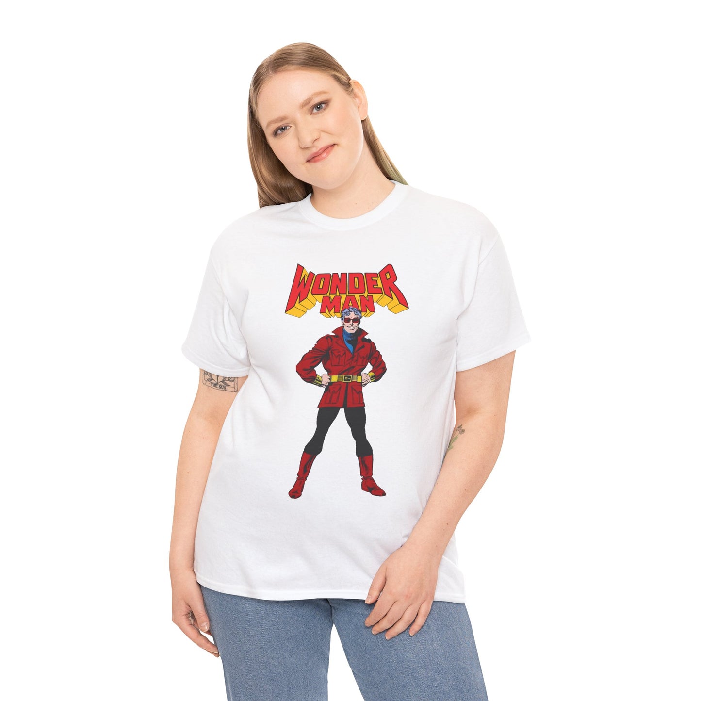 Wonder Man T-Shirt - George Perez Art - West Coast Avengers - Marvel Comics - Simon Williams - Safari Jacket Look