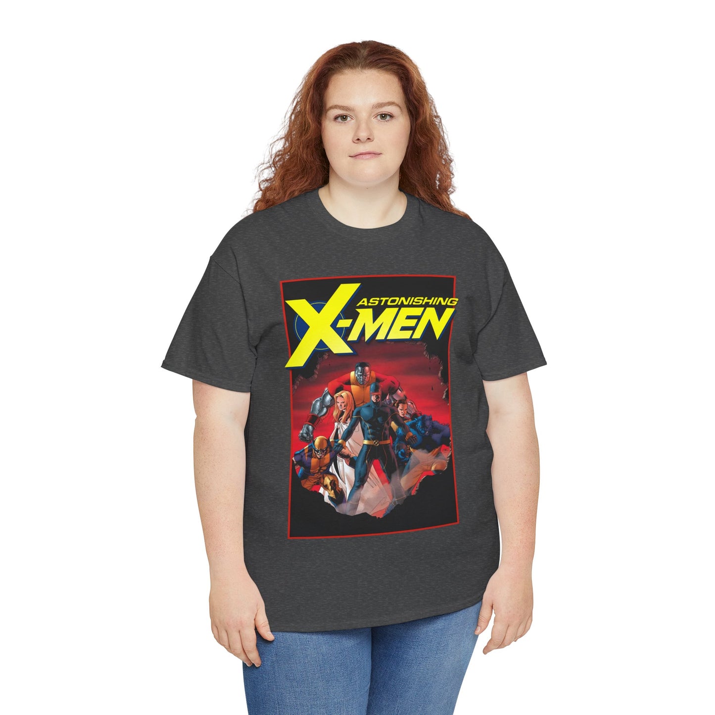 Astonishing X-Men T-Shirt - John Cassady Art - Cyclops, Beast, Wolverine, Colossus, Emma Frost - Marvel Comics
