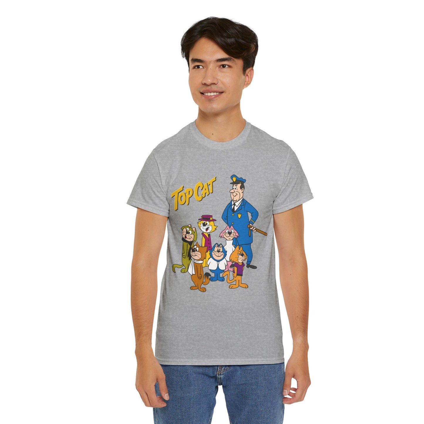 Top Cat & His Gang T-Shirt - Popular Hanna-Barbera 1960s TV Cartoon - Brain, Spook, Benny the Ball
