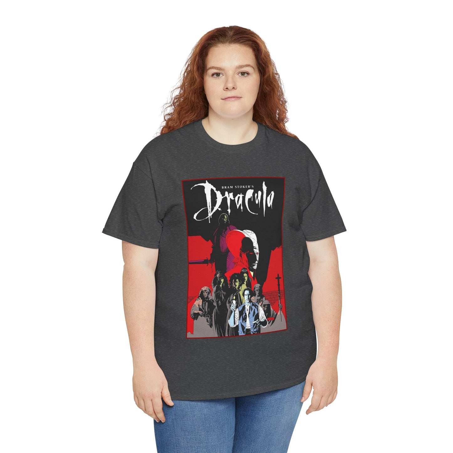 Bram Stoker's Dracula T-Shirt - Mike Mignola Art - Francis Ford Coppola Movie - Mina Murray, Jonathan Harker