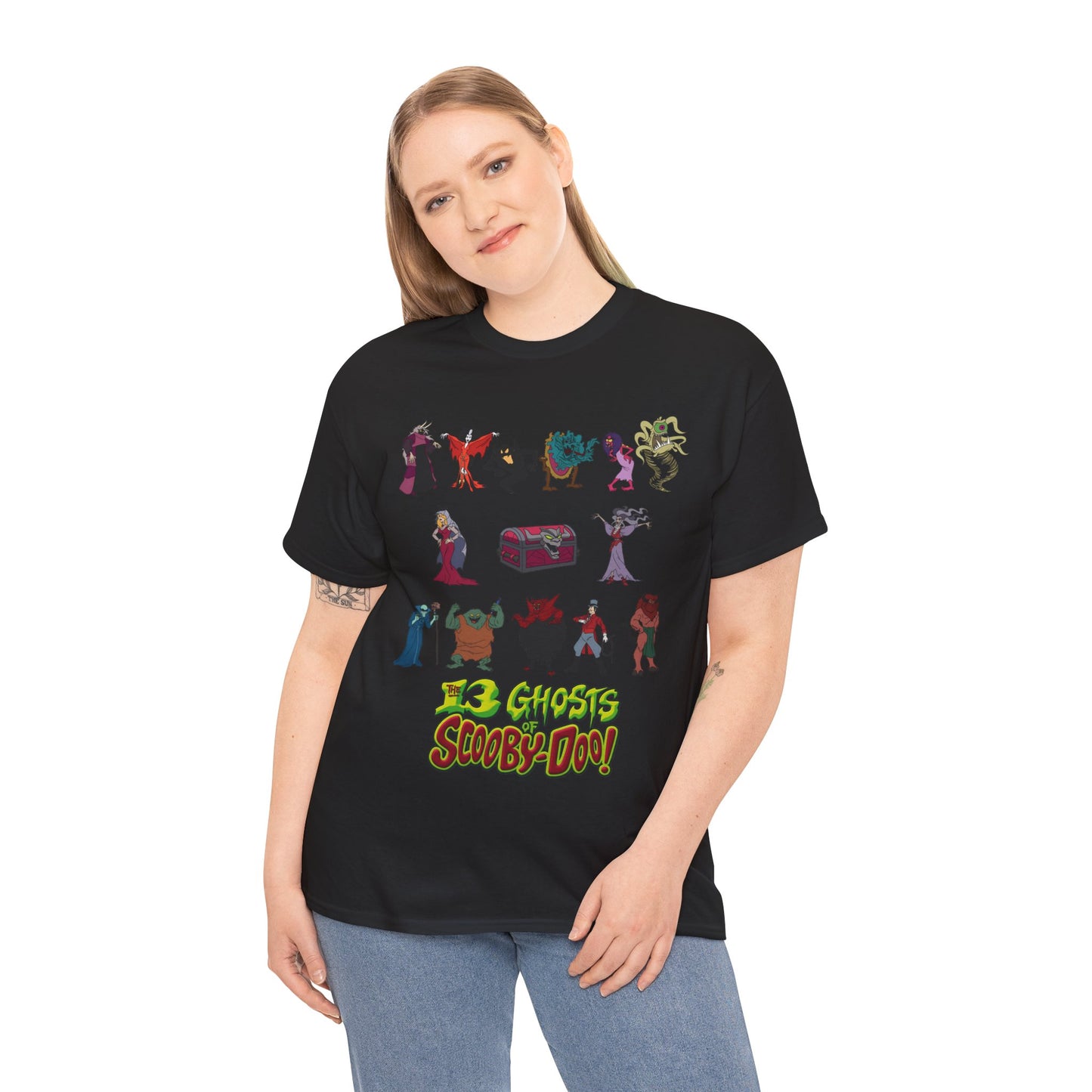 13 Ghosts of Scooby-Doo T-Shirt - Hanna-Barbera Saturday Morning Cartoon - Chest of Demons - Maldor, Queen Morbidia, Reflector Specter