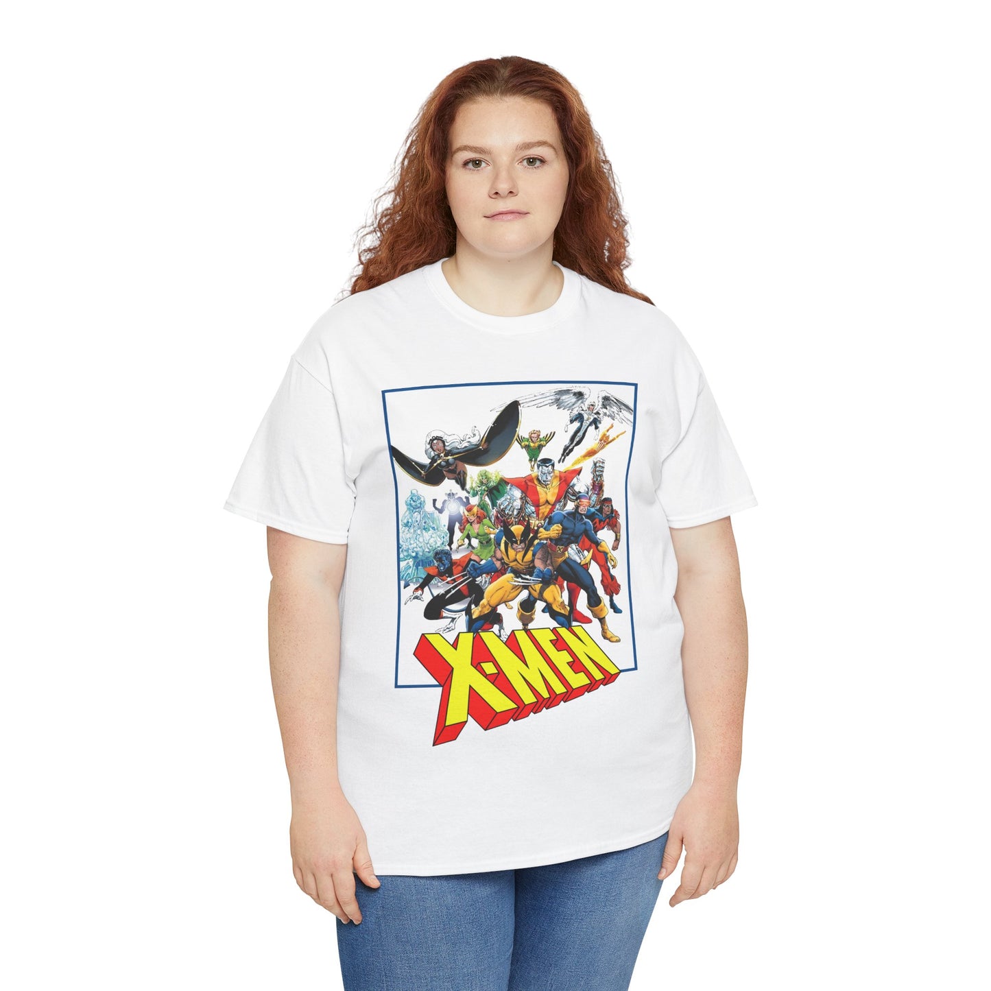 X-Men T-Shirt - Classic Arthur Adams Art - Marvel Comics - Wolverine, Colossus, Storm, Cyclops, Nightcrawler, Iceman