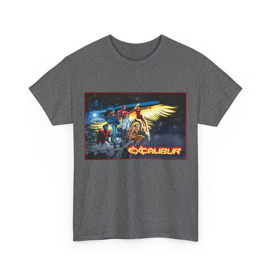 Excalibur T-Shirt - Alan David Art - Captain Britain, Nightcrawler, Shadowcat, Rachel Summers, Meggan - X-Men Series - UK Mutant Team - Marvel Comics