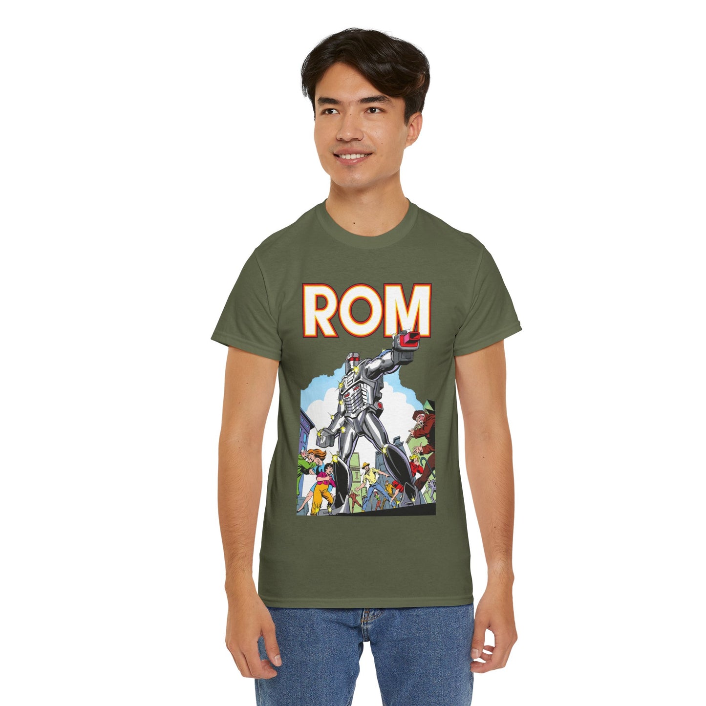 Rom: Spaceknight T-Shirt - Marvel Comics Art- Retro Character - Dire Wraiths