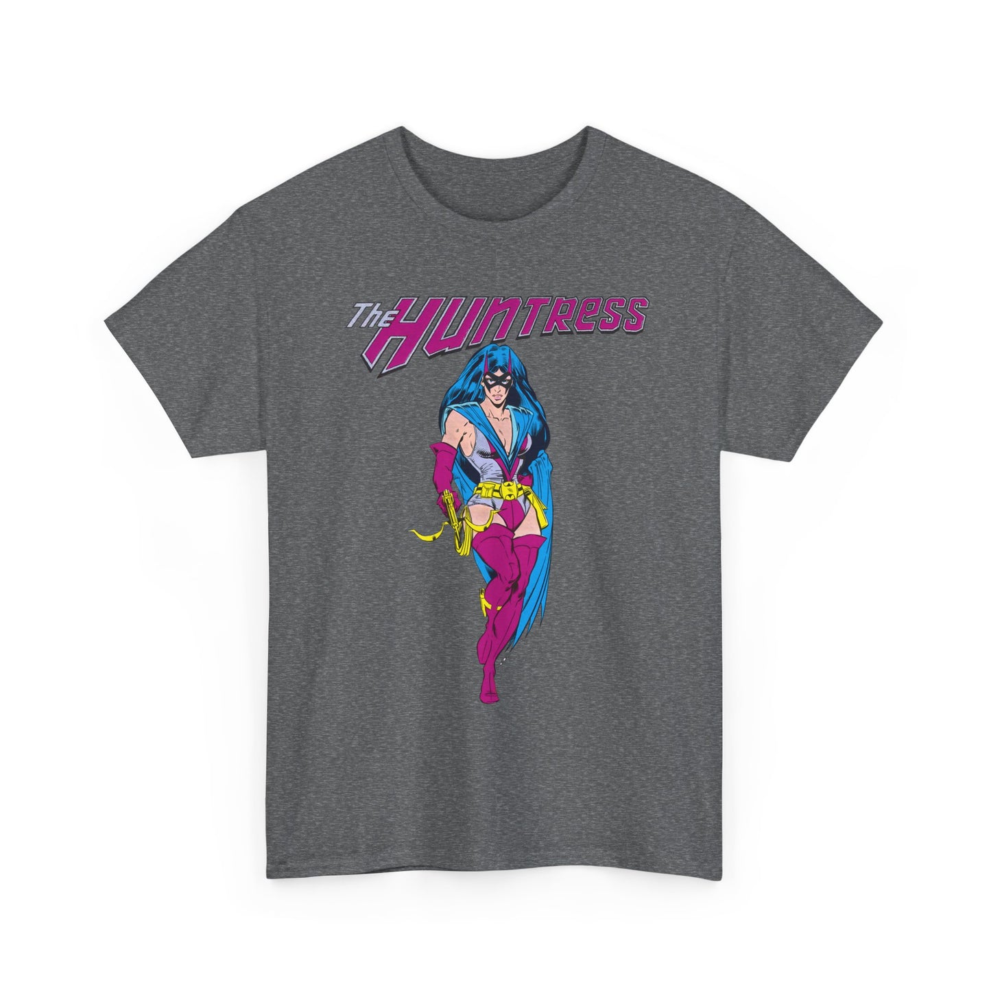 Huntress T-Shirt - Joe Staton Art - Helena Wayne, Daughter of Earth 2 Batman & Catwoman - Pre-Crisis JSA Member - DC Comics