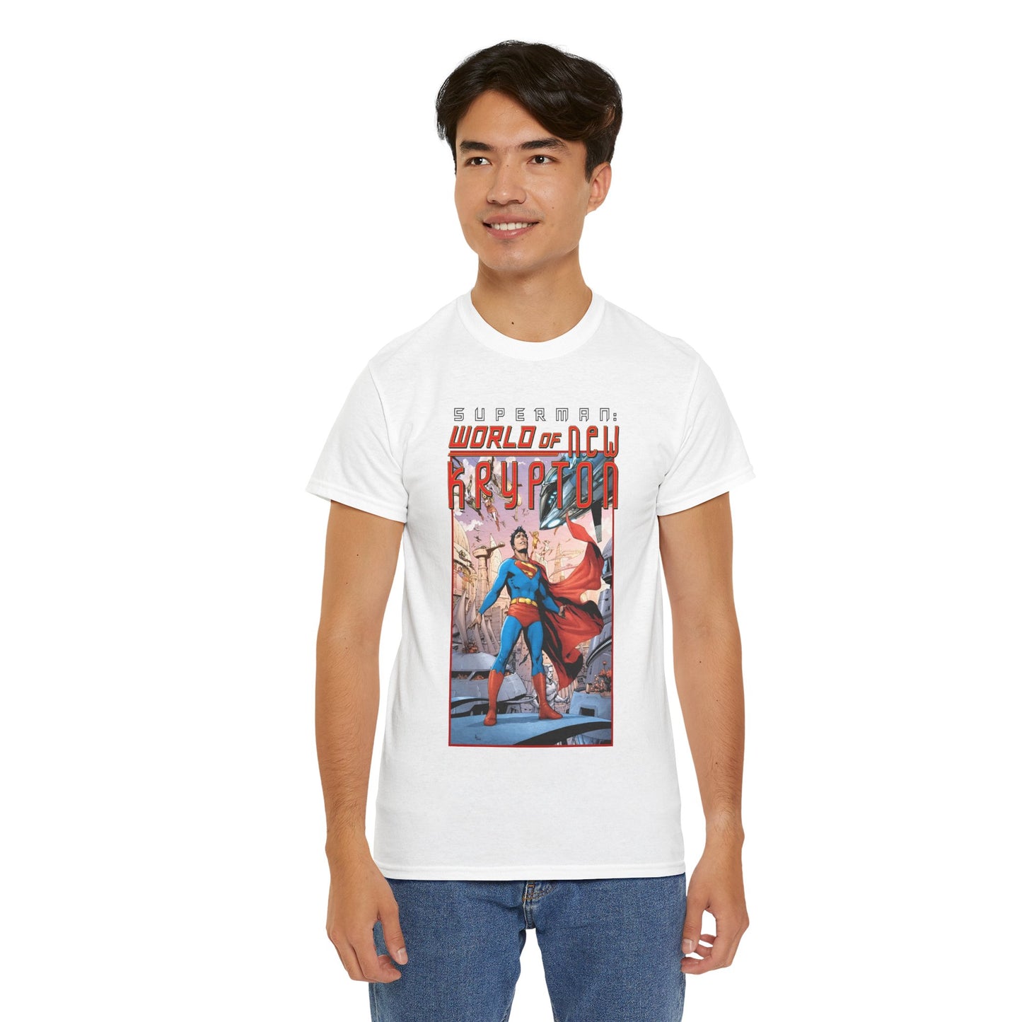Superman World of New Krypton T-Shirt - Gary Frank Art - Popular DC Comics Storyline - Kal-El