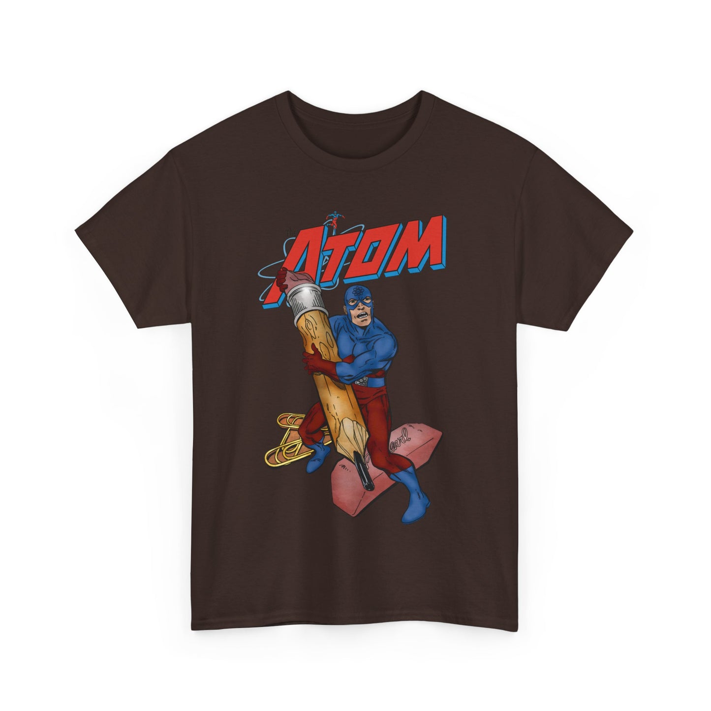 Atom T-Shirt - John Byrne Art - Ray Palmer, Justice League Member - Professor at Ivy University - DC Comics