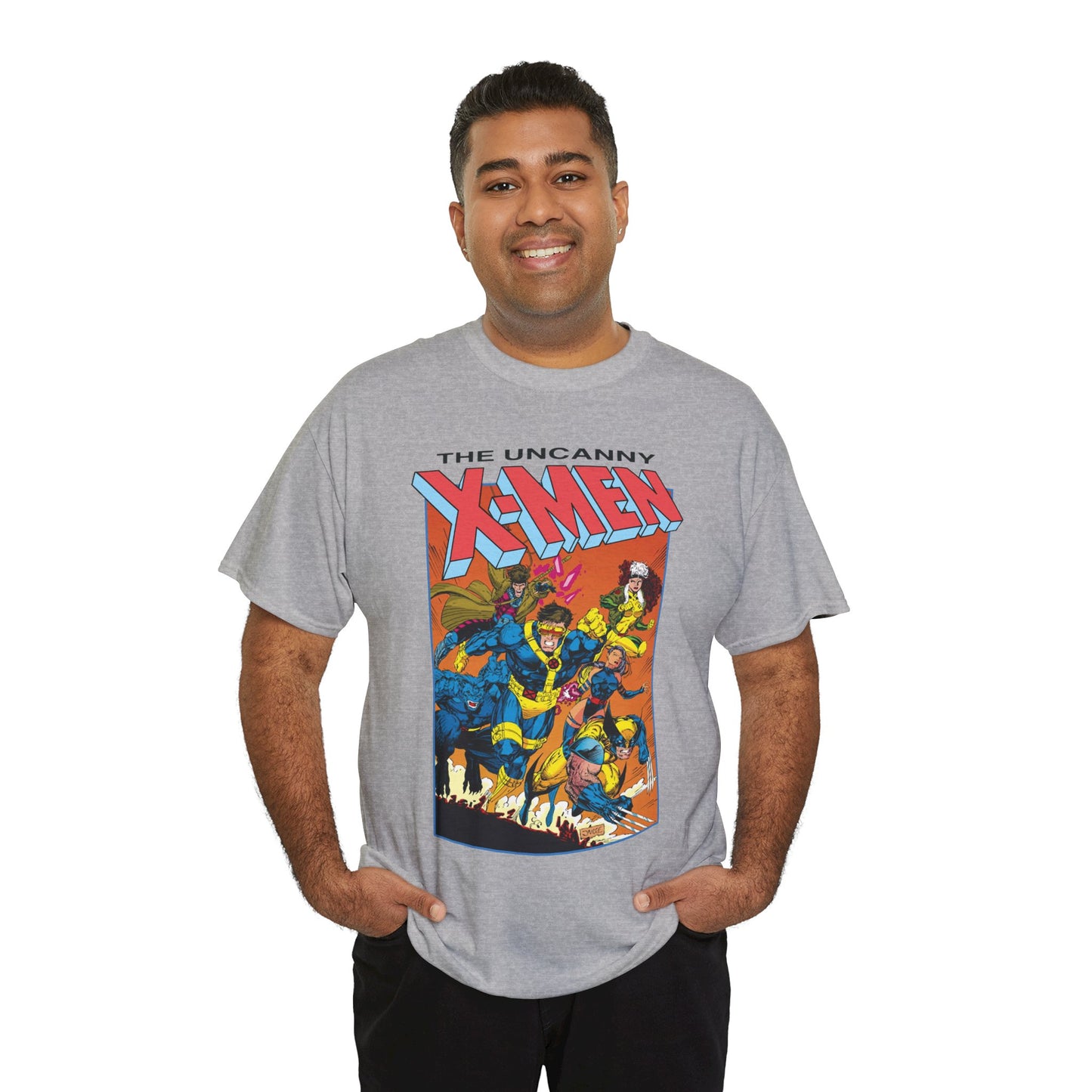 Uncanny X-Men T-Shirt - Jim Lee Art - Cyclops, Wolverine, Gambit, Rogue, Psylocke, Beast - Marvel Comics Mutants