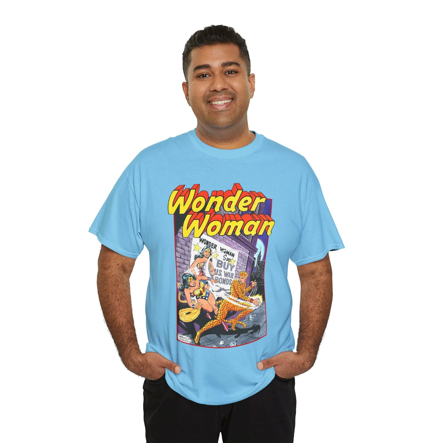 Wonder Woman T-Shirt - José Luis García-López Art - Vs The Cheetah - Classic Bronze Age Art - DC Comics