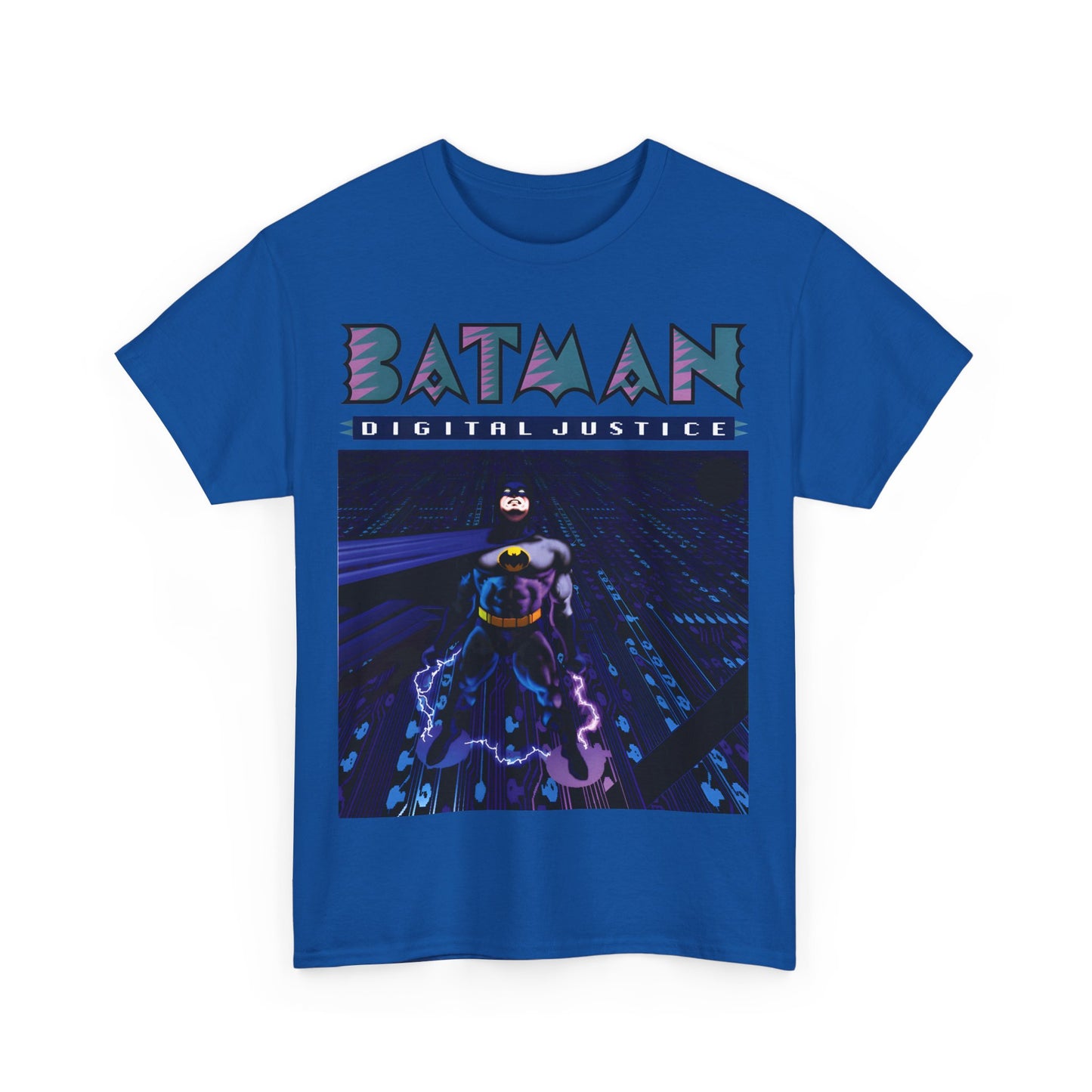 Batman Digital Justice T-Shirt - Pepe Moreno Computer Generated Art - Graphic Novel - Gotham City, Bruce Wayne - DC Comics
