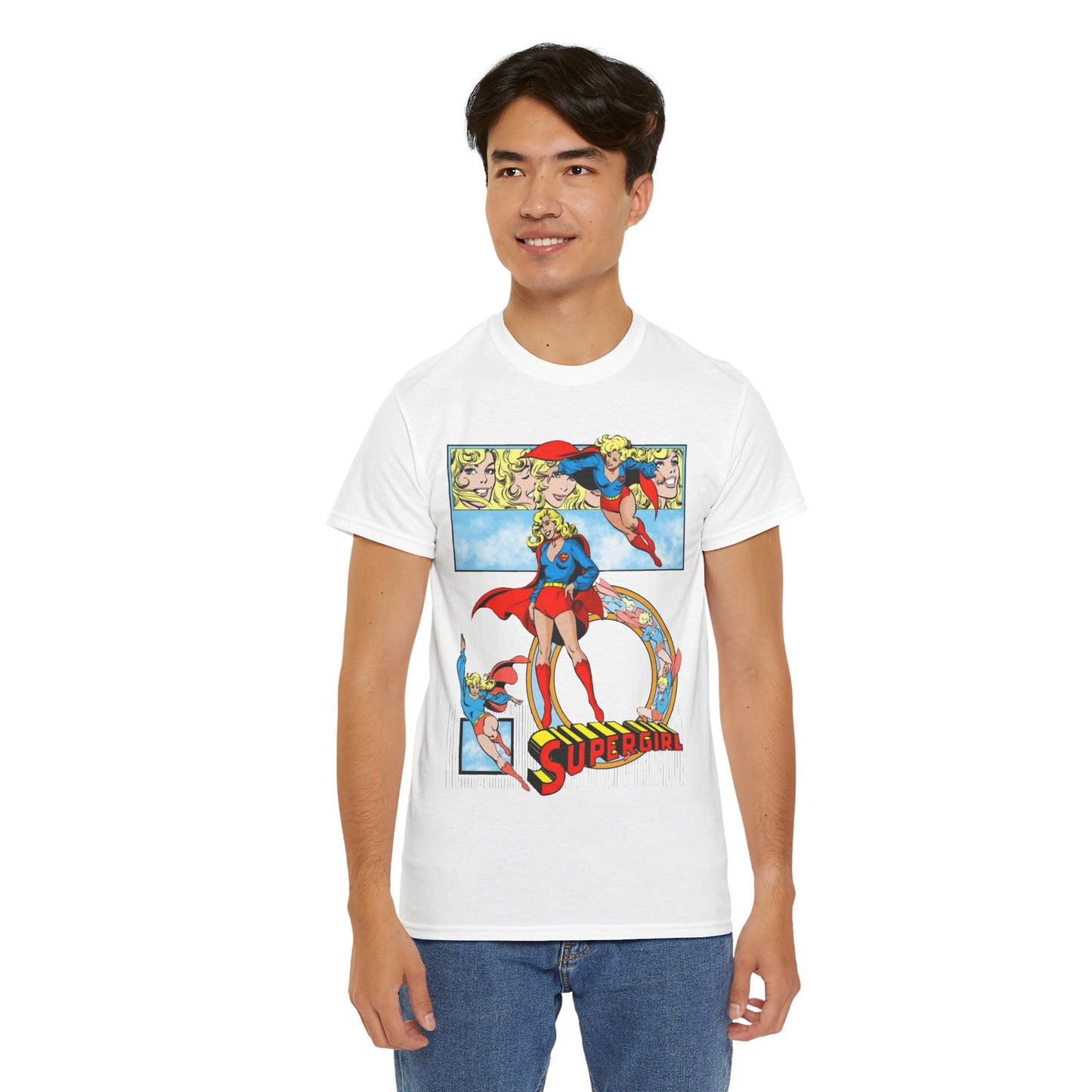Supergirl T-Shirt - Krypton, Superman, Kara, Kandor - DC Comics - 1980s Art - Style Guide - Superman's Cousin
