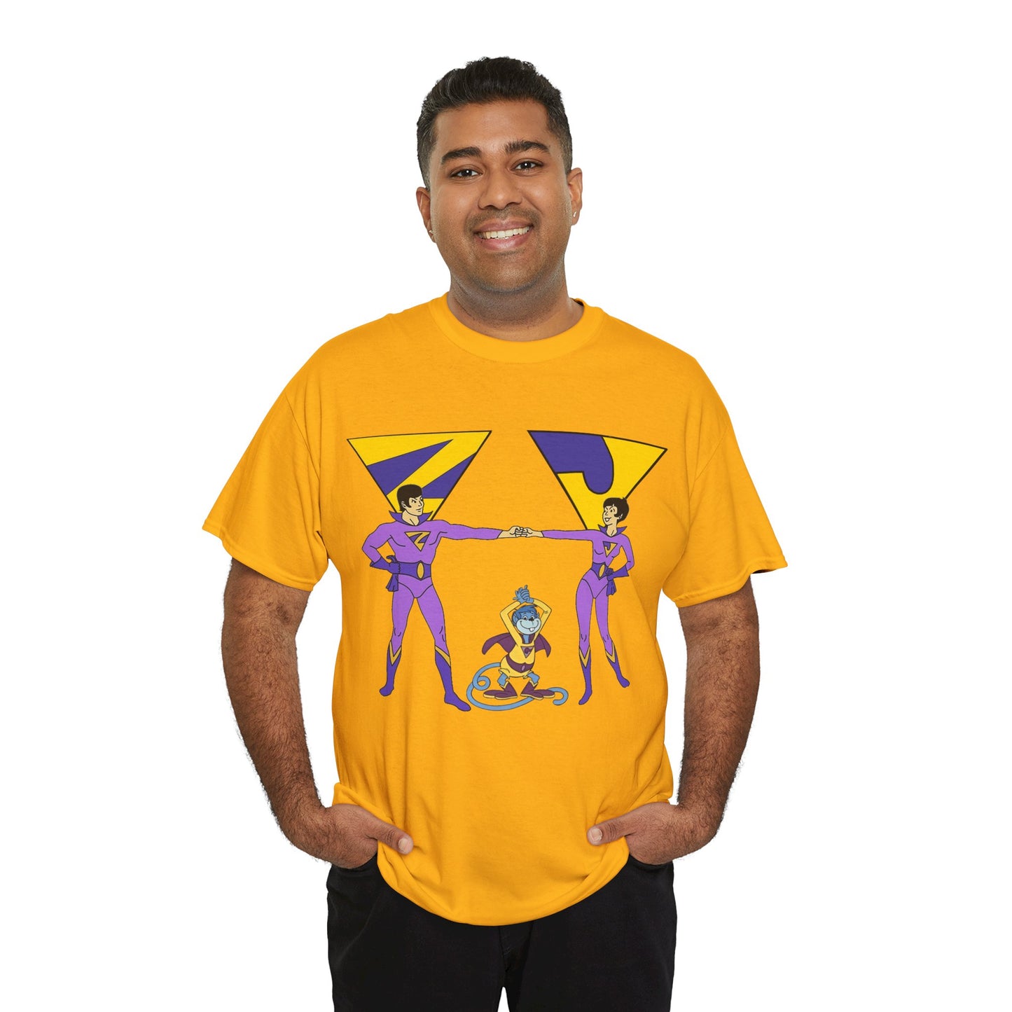 Wonder Twins T-Shirt - Super Friends - Zan & Jayna - Hanna-Barbera Cartoon - DC Comics