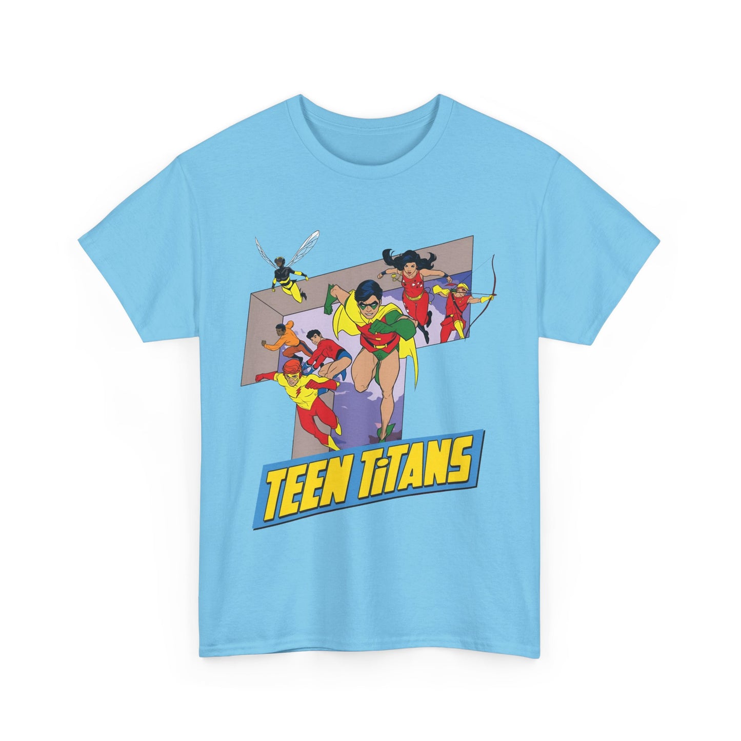 Teen Titans T-Shirt - Robin, Wonder Girl, Kid Flash, Speedy, Bumblebee, Mal, Aqualad - DC Comics