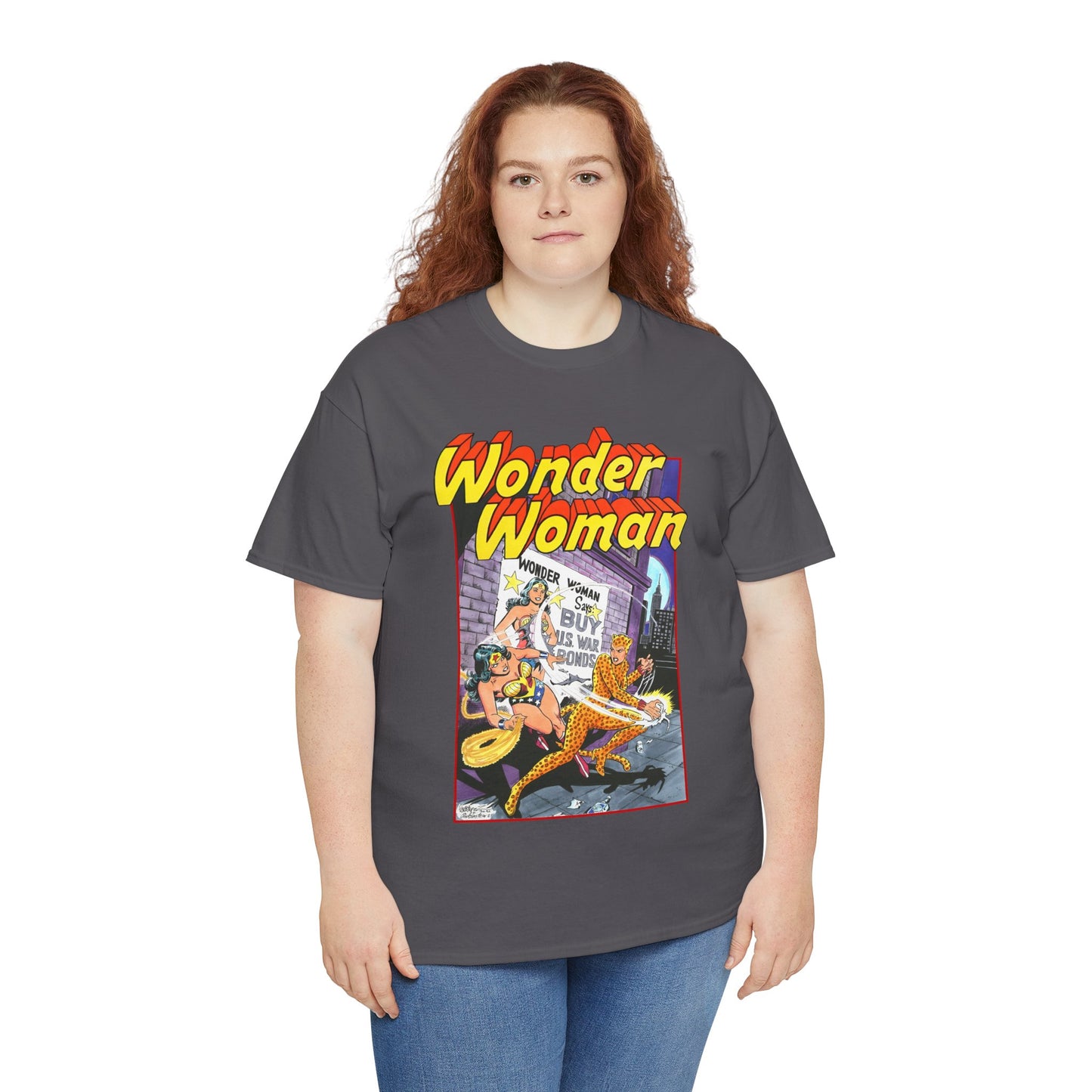 Wonder Woman T-Shirt - José Luis García-López Art - Vs The Cheetah - Classic Bronze Age Art - DC Comics