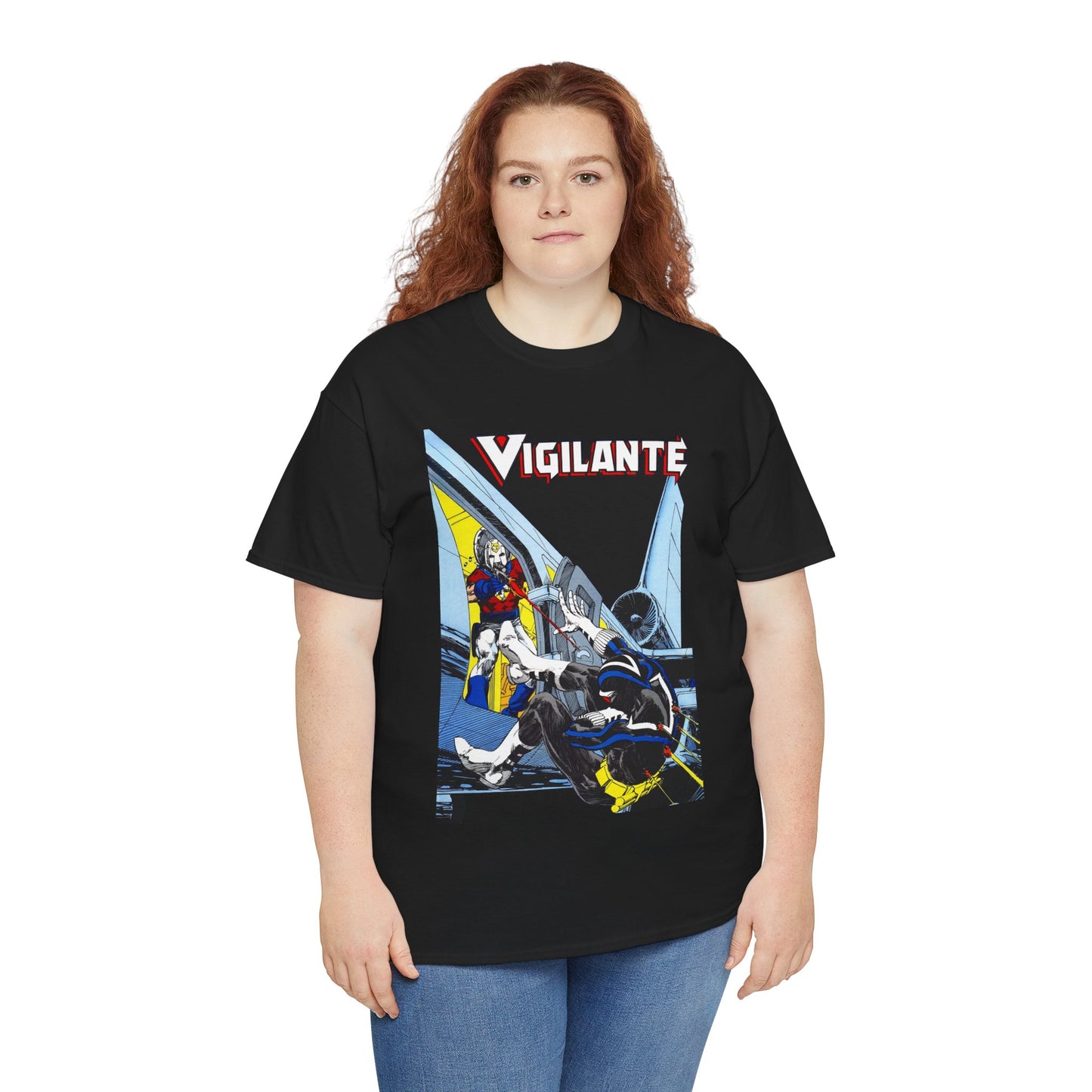 Vigilante Vs Peacemaker T-Shirt - Mike Grell Art - Adrian Chase - DC Comics