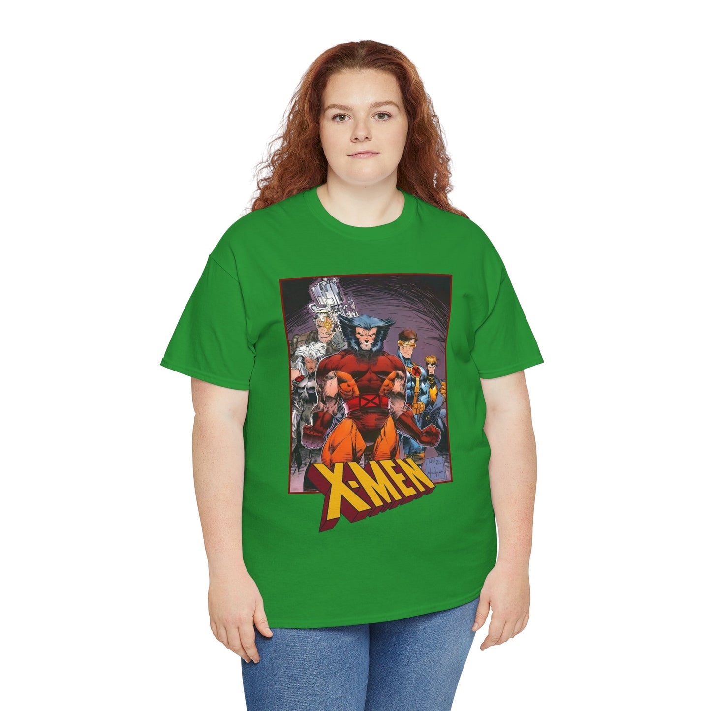 X-Men T-Shirt - While Portacio Art - Wolverine, Cyclops, Storm, Cable, Havok - Marvel Comics