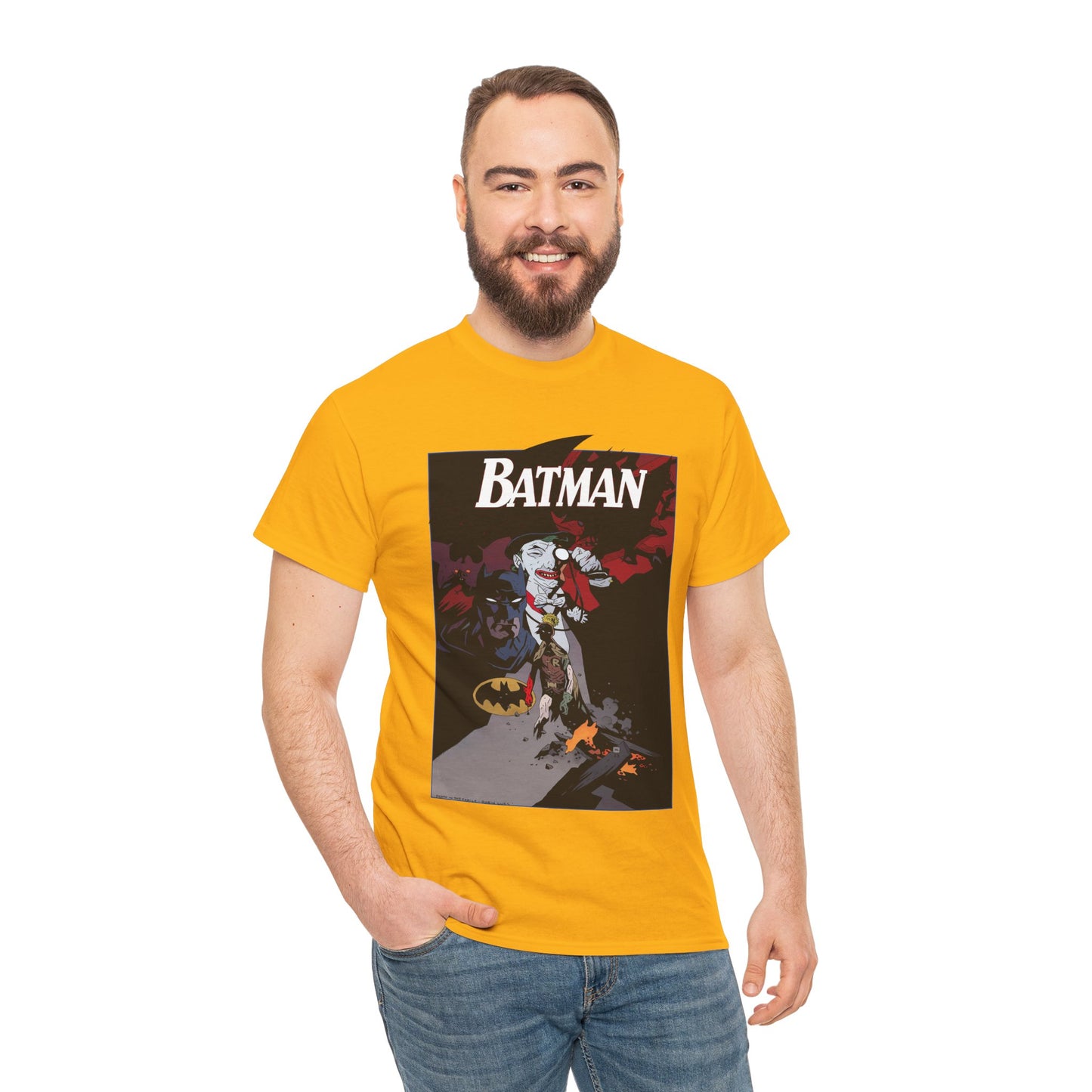 Batman T-Shirt - Mike Mignola Art - Death in the Family Storyline - Joker & Robin (Jason Todd) - DC Comics