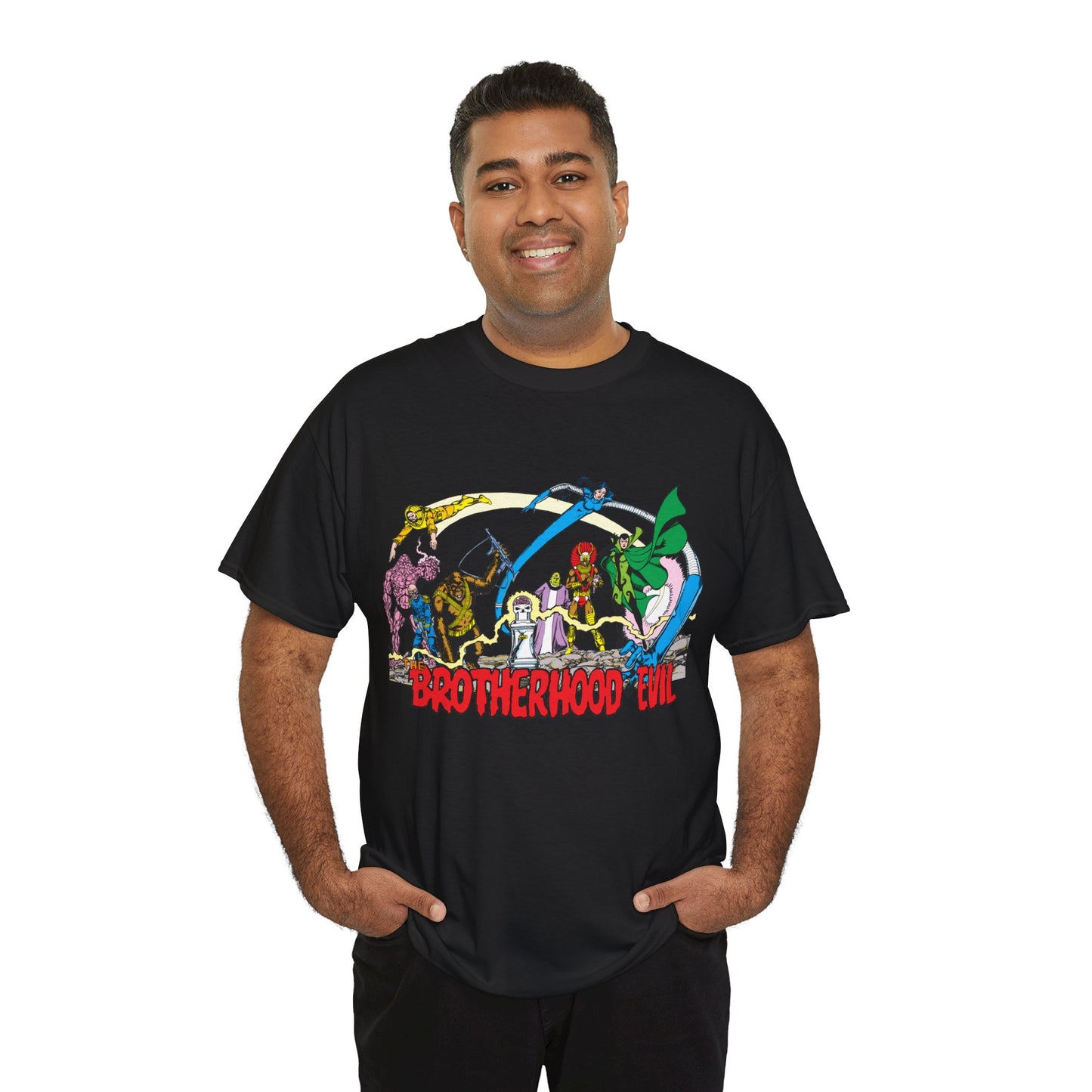Brotherhood of Evil T-Shirt - George Perez Art - New Teen Titans, Doom Patrol - DC Comics - Madame Rouge, Phobia