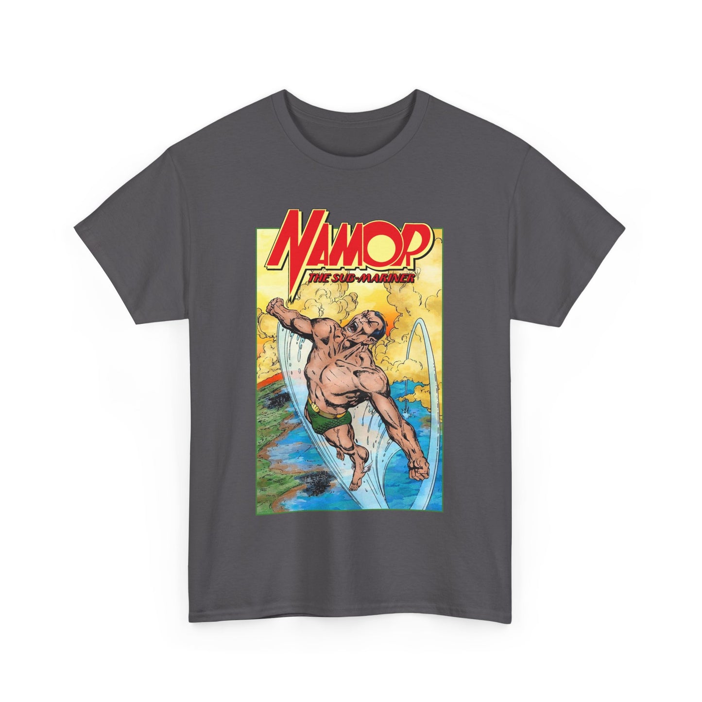 Namor T-Shirt - John Byrne Art - The Sub-Mariner - Marvel Comics 1980s Series - King of Atlantis