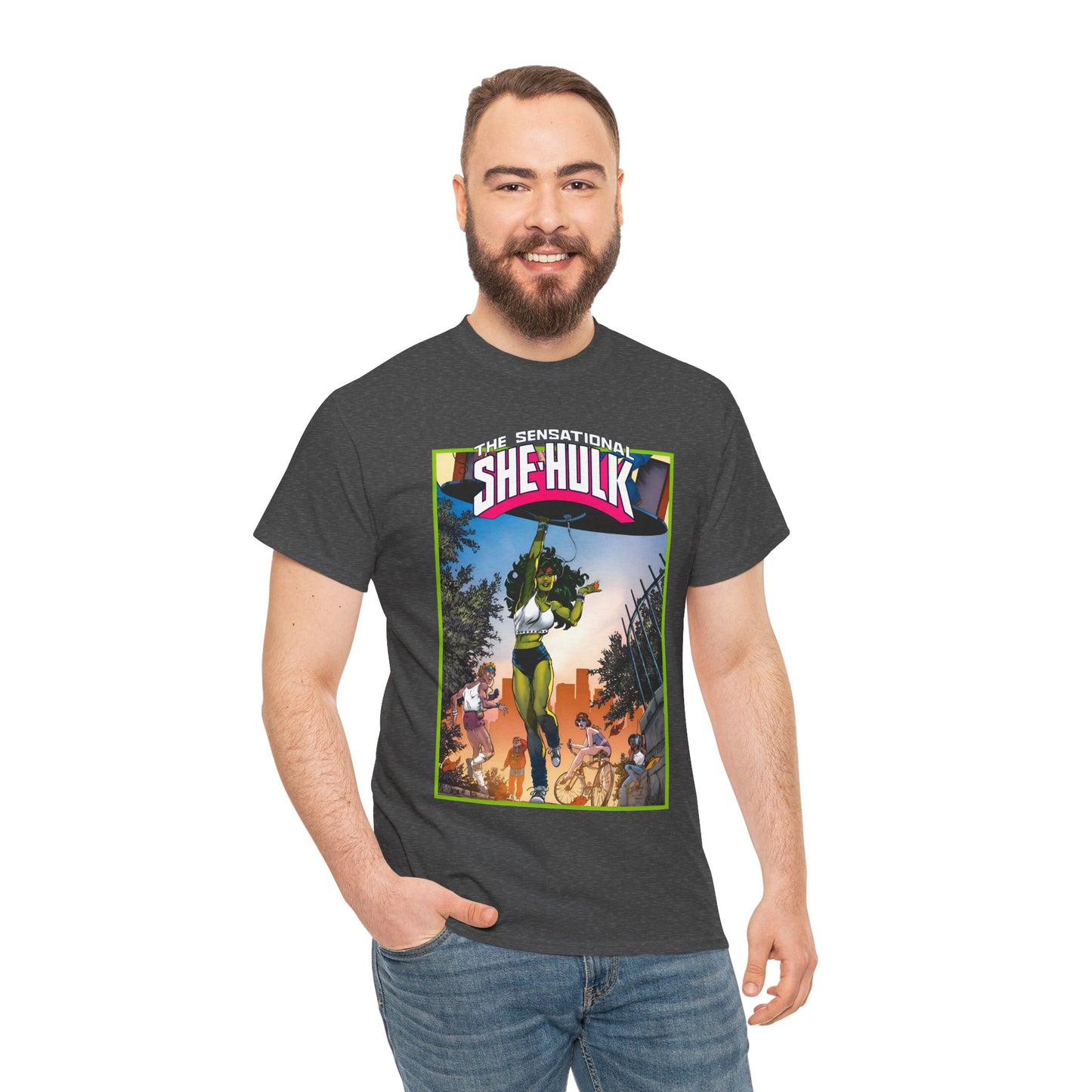 Sensational She-Hulk T-Shirt -John Byrne Poster Art - Jennifer Walters, Hulk's Cousin - Marvel Comics