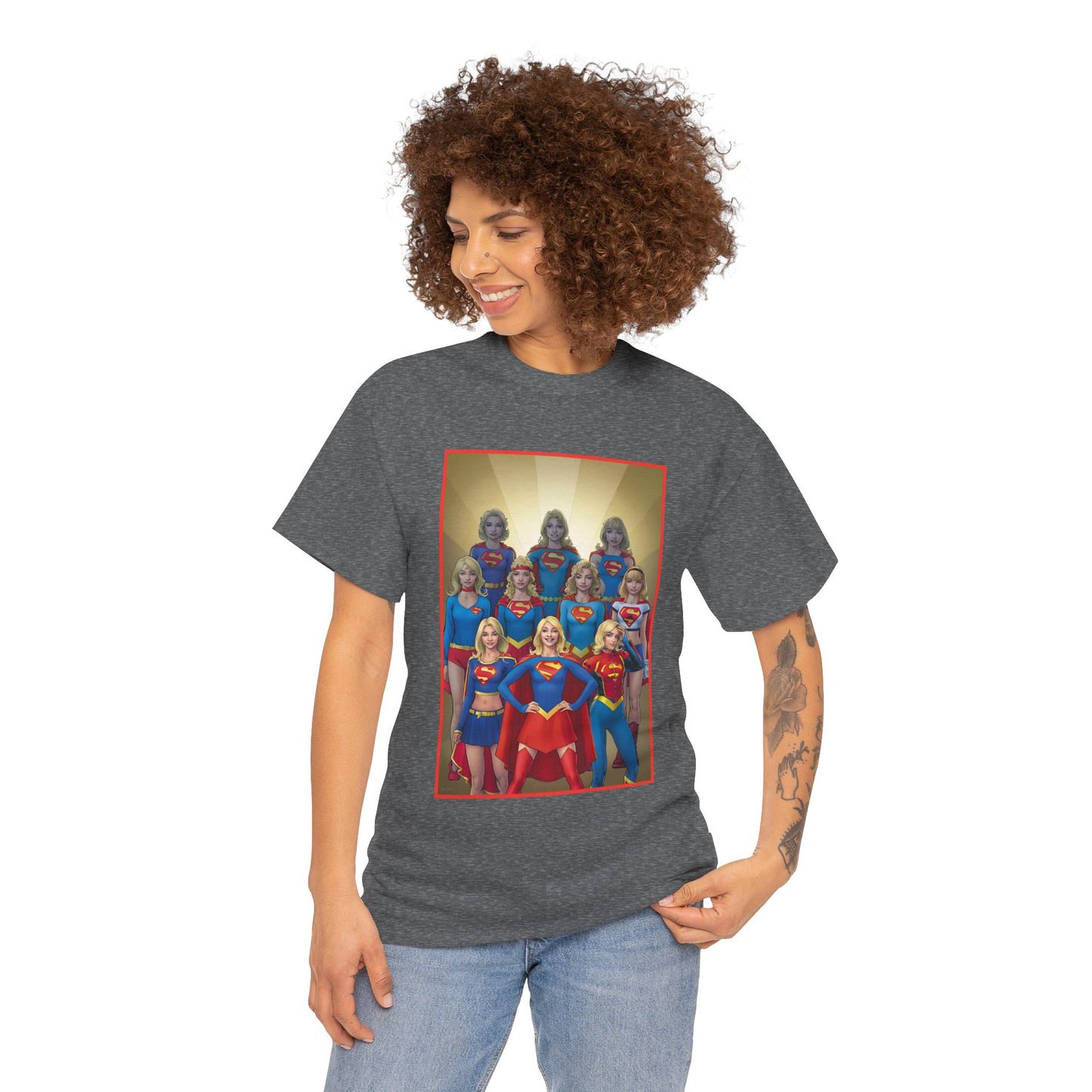 Supergirl Through the Ages T-Shirt - Nicola Scott Art - Kara from Kandor, Superman's Cousin, Linda Danvers - Survivor from Krypton - DC Comics
